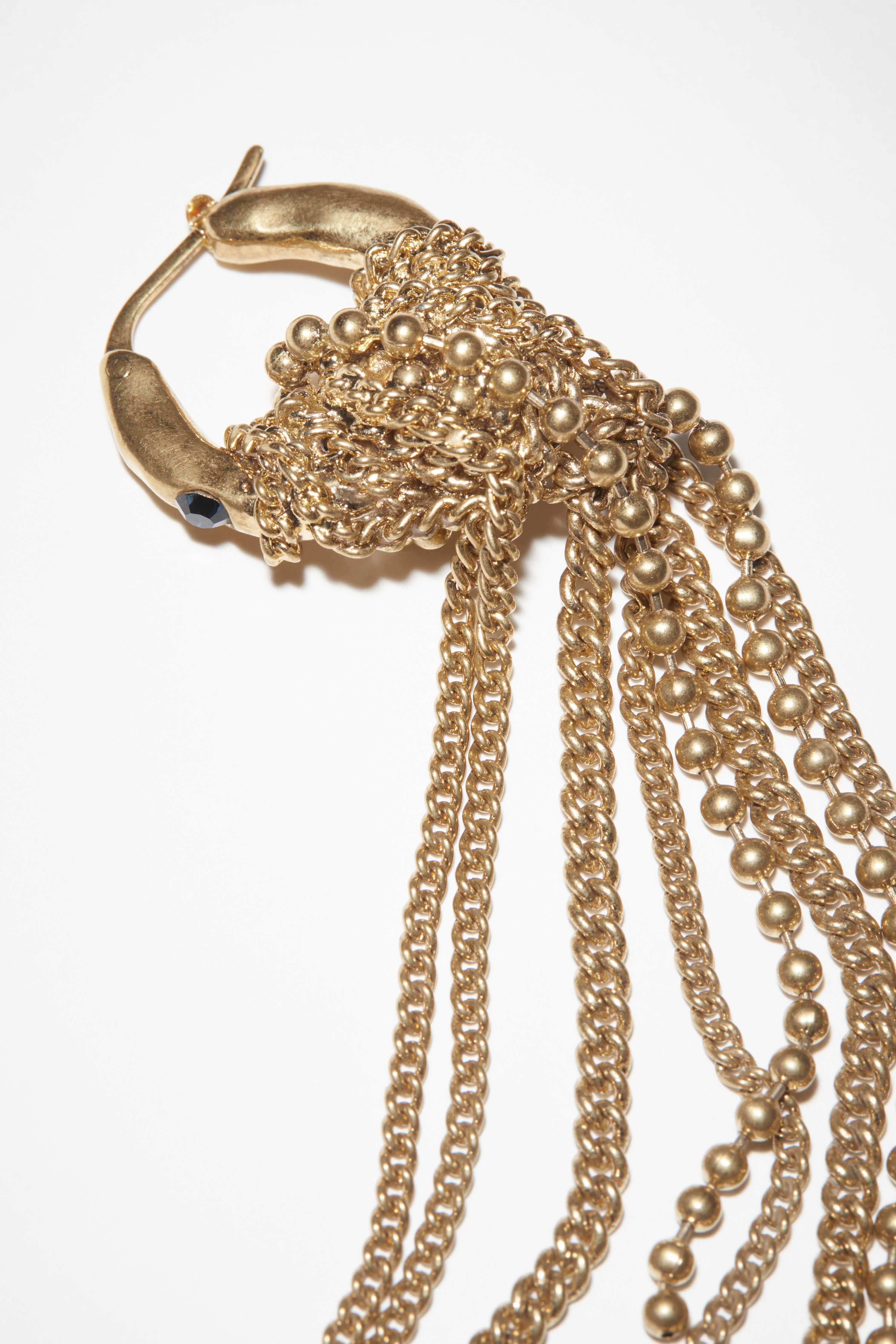 아크네 스튜디오 Acne Studios Multi chain earring - Gold/blue
