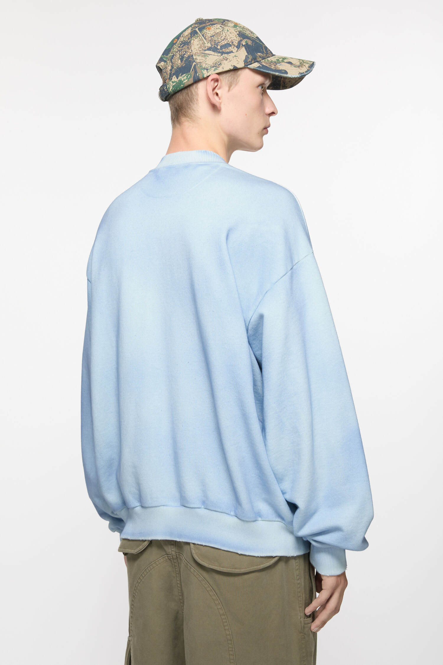 Blue Acne Studios Garment Dyed Sweatshirt Acne Studios Pink
