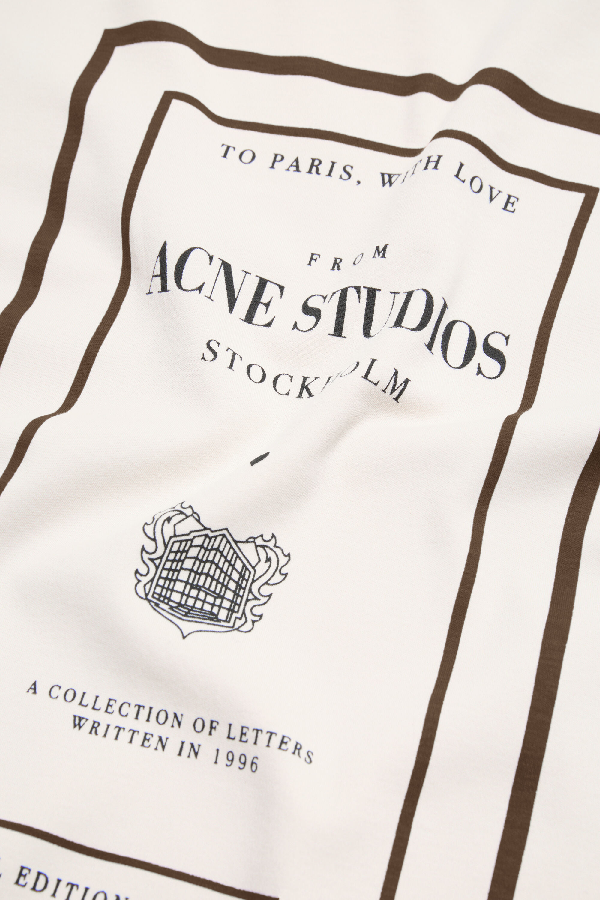Acne Studios - Layered graphic t-shirt - Warm beige
