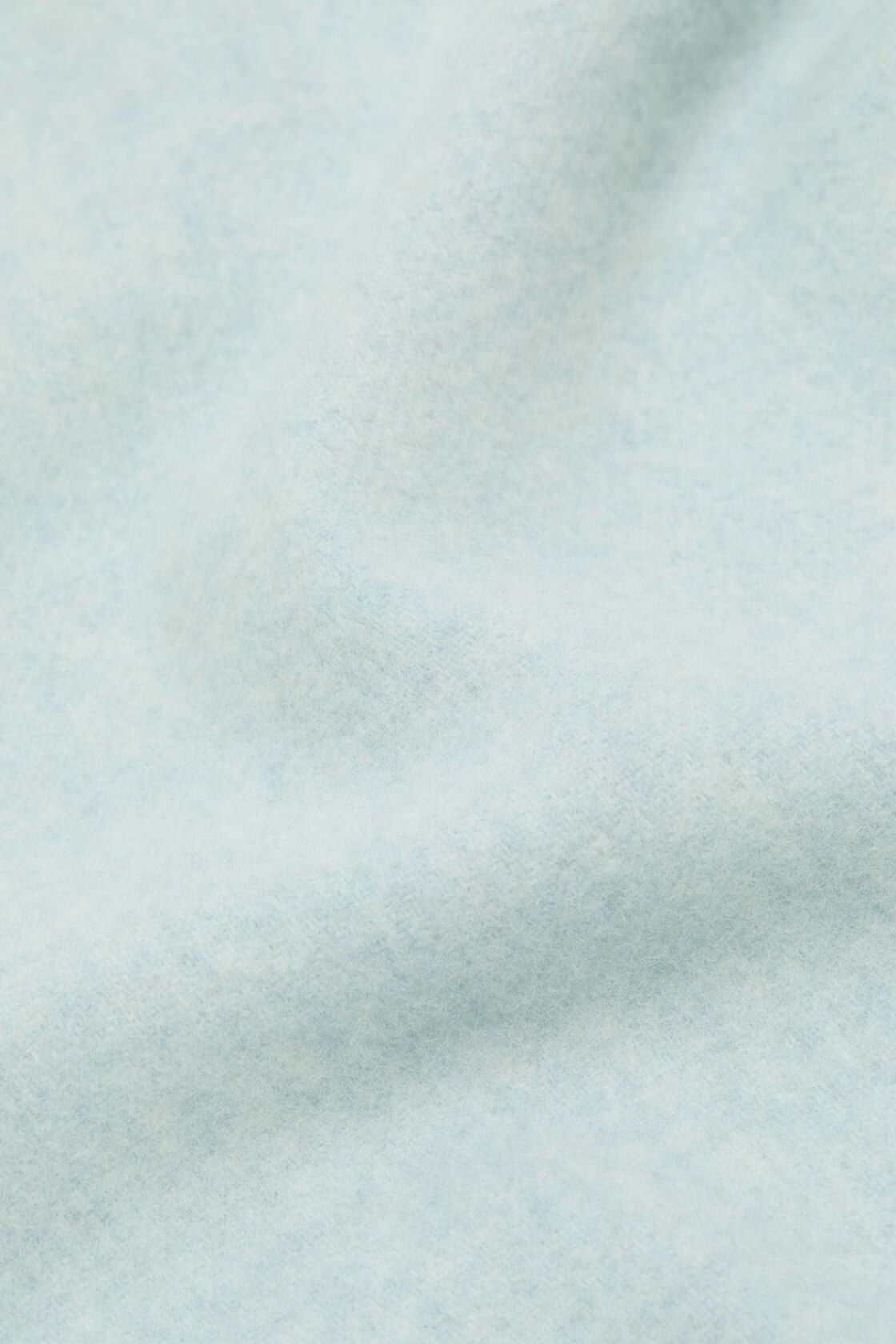 Fringe wool scarf - skinny, Ice Blue Melange, 2000x