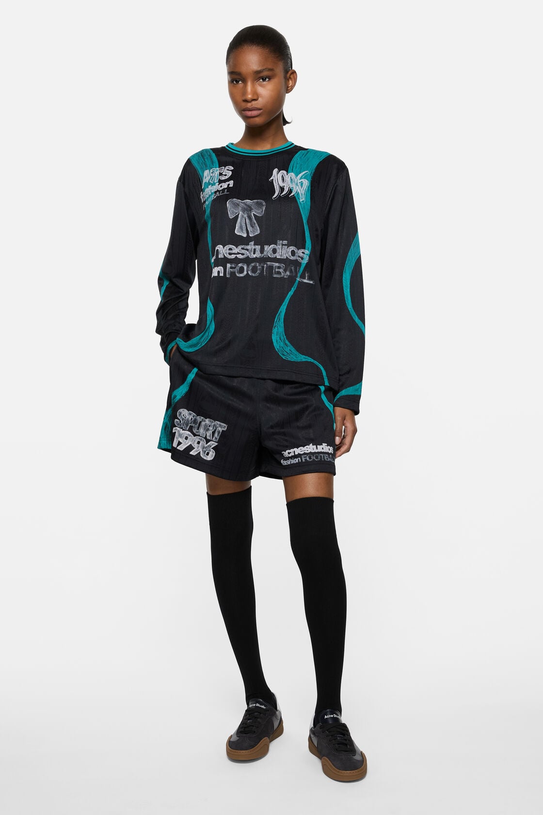 Sports jersey graphic t-shirt, Black, 2000x