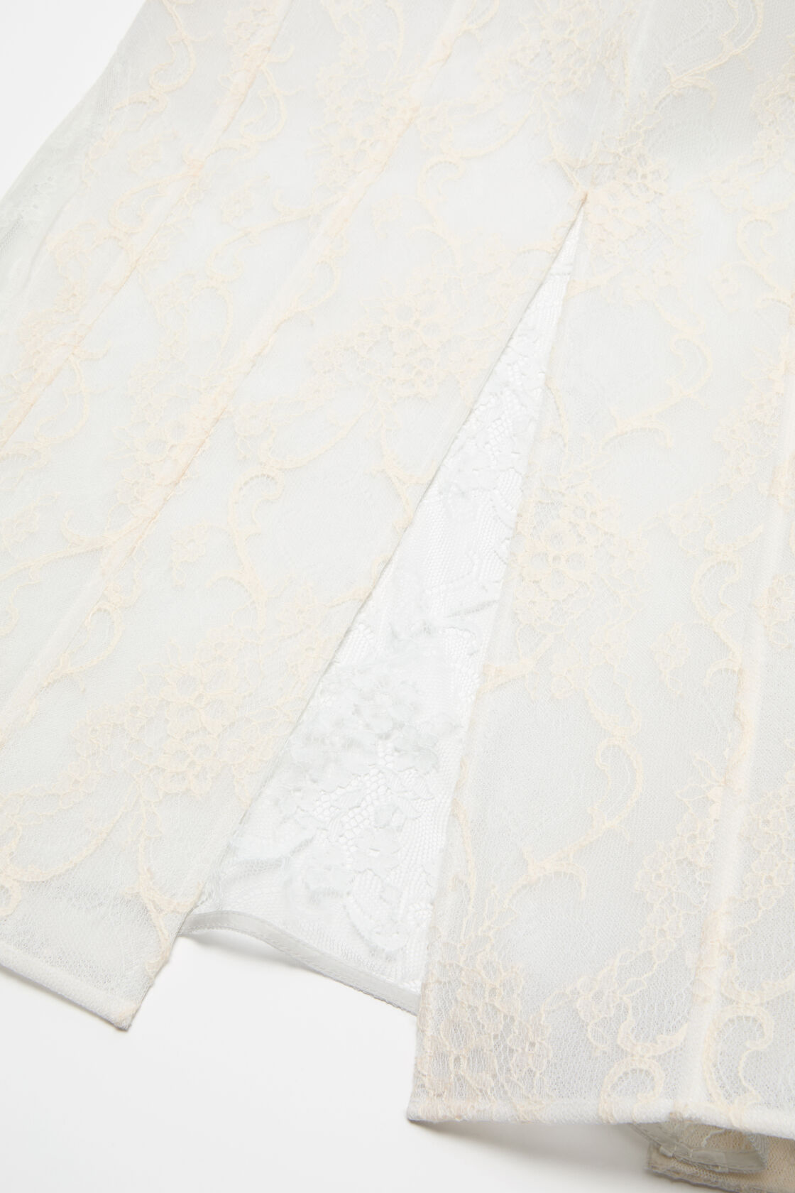 Lace corset dress, White/white, 2000x