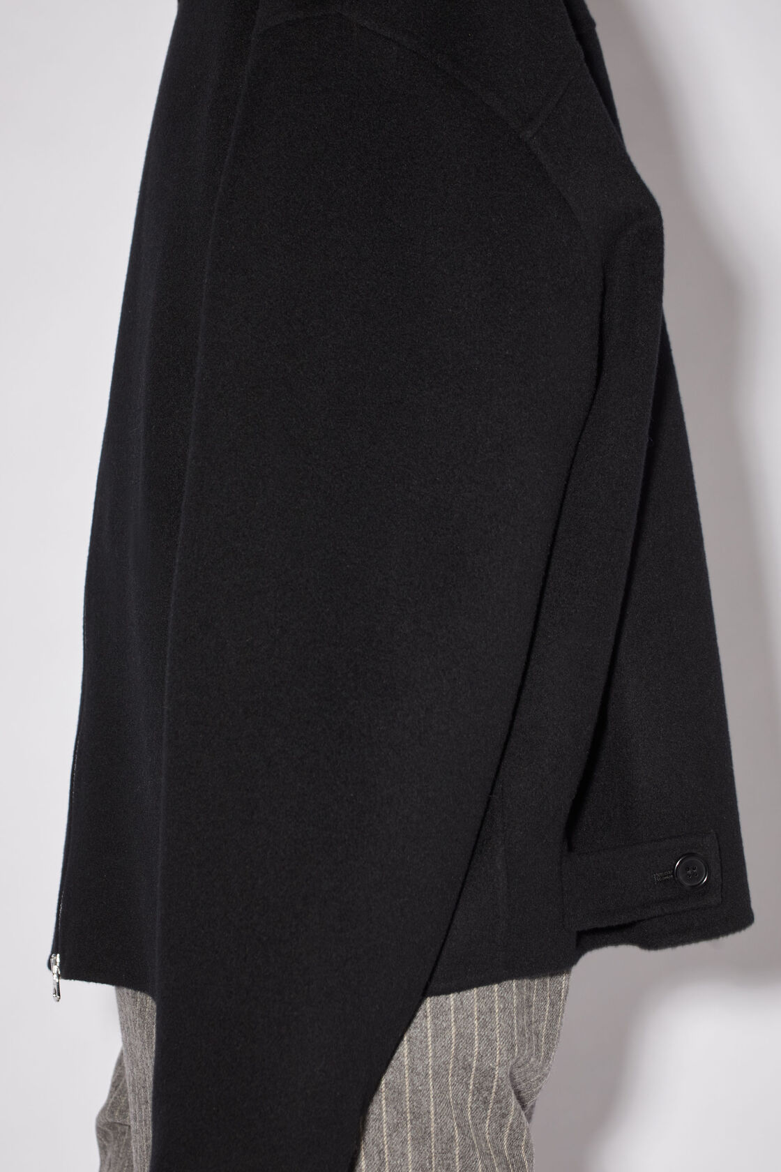 Double face wool jacket, Black, 2000x