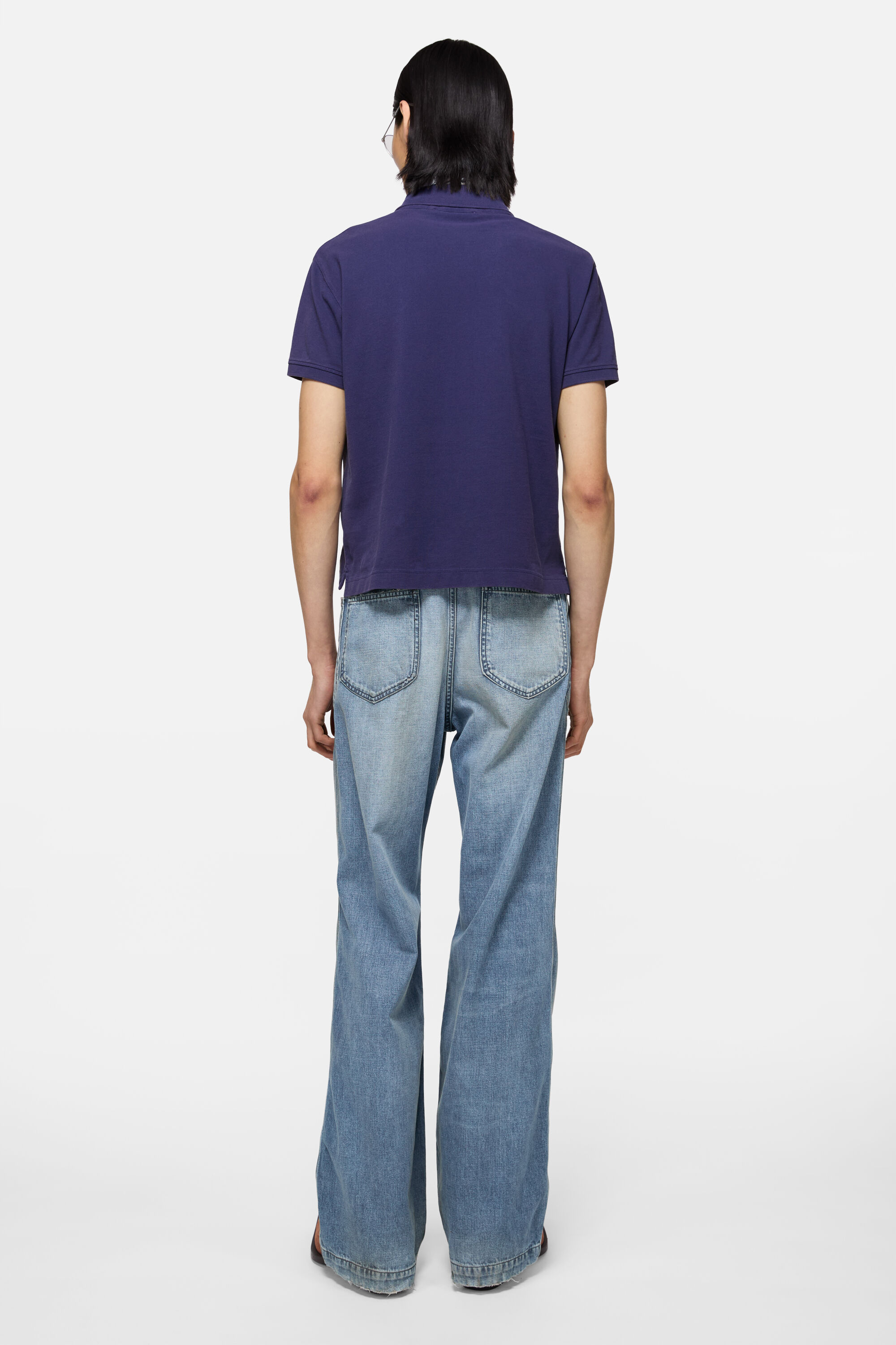 Acne Studios - ロゴ入りポロTシャツ - ネイビー