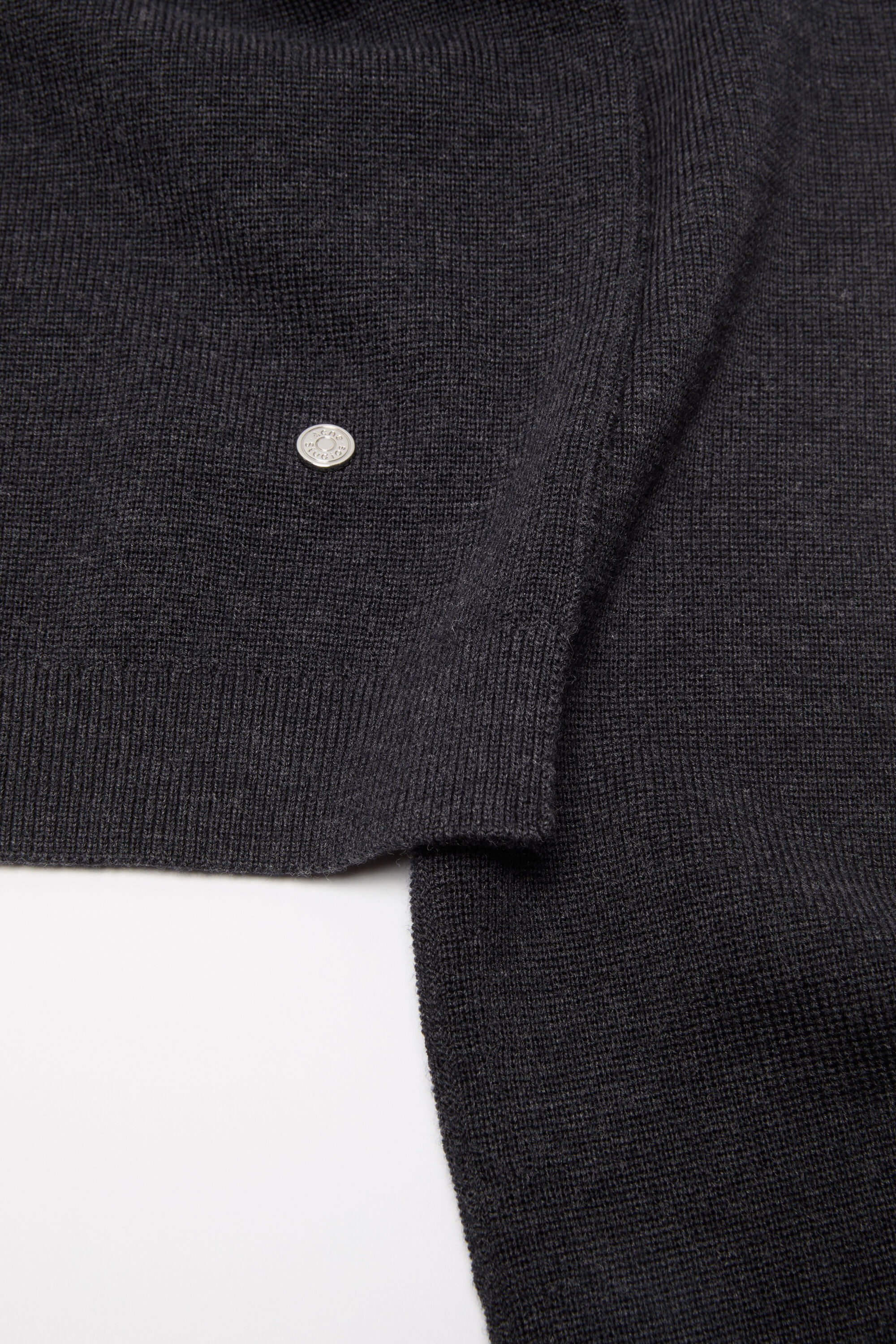 Acne Studios - V-neck wool cardigan - Dark Navy Melange