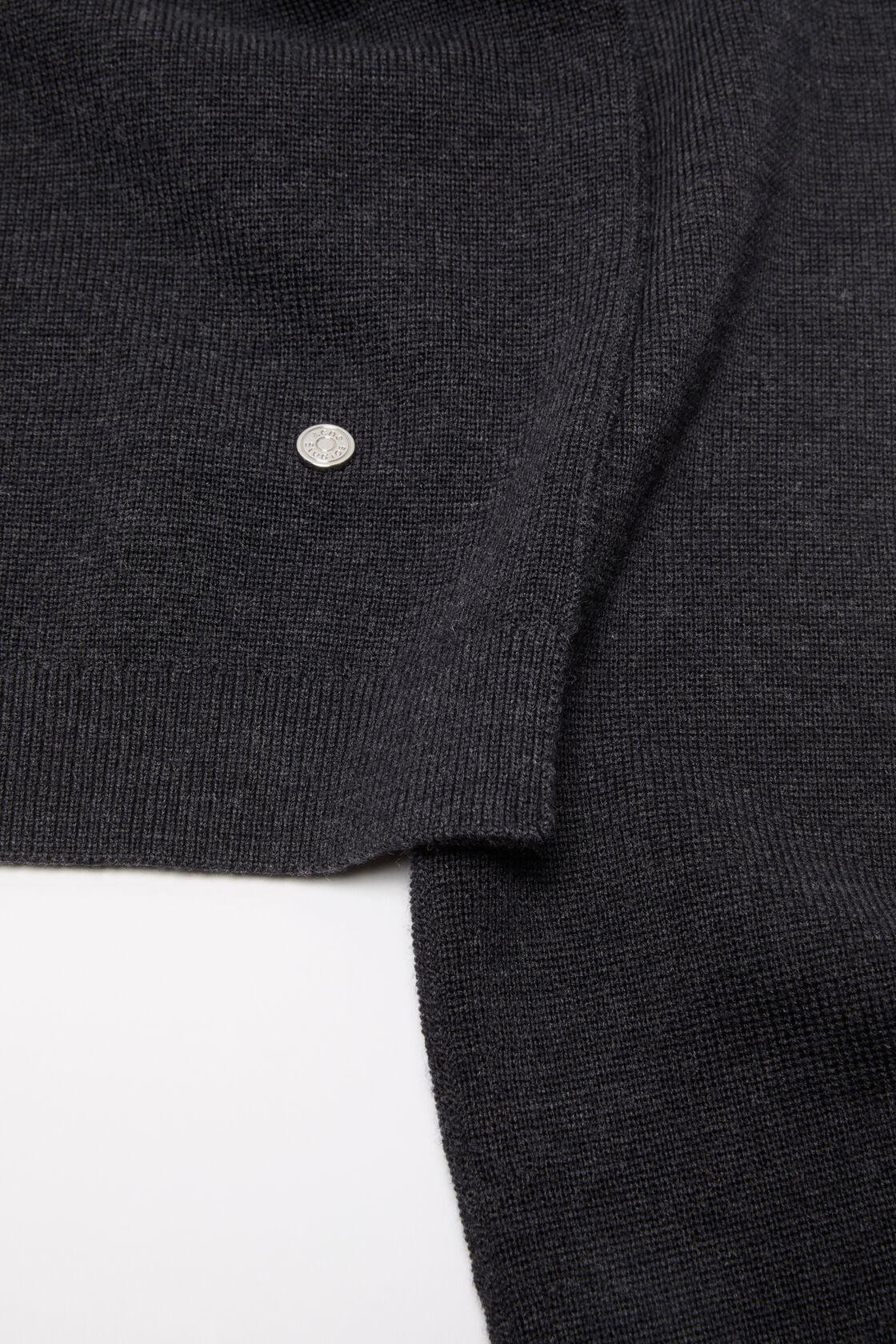 V-neck wool cardigan, Dark Navy Melange, 2000x