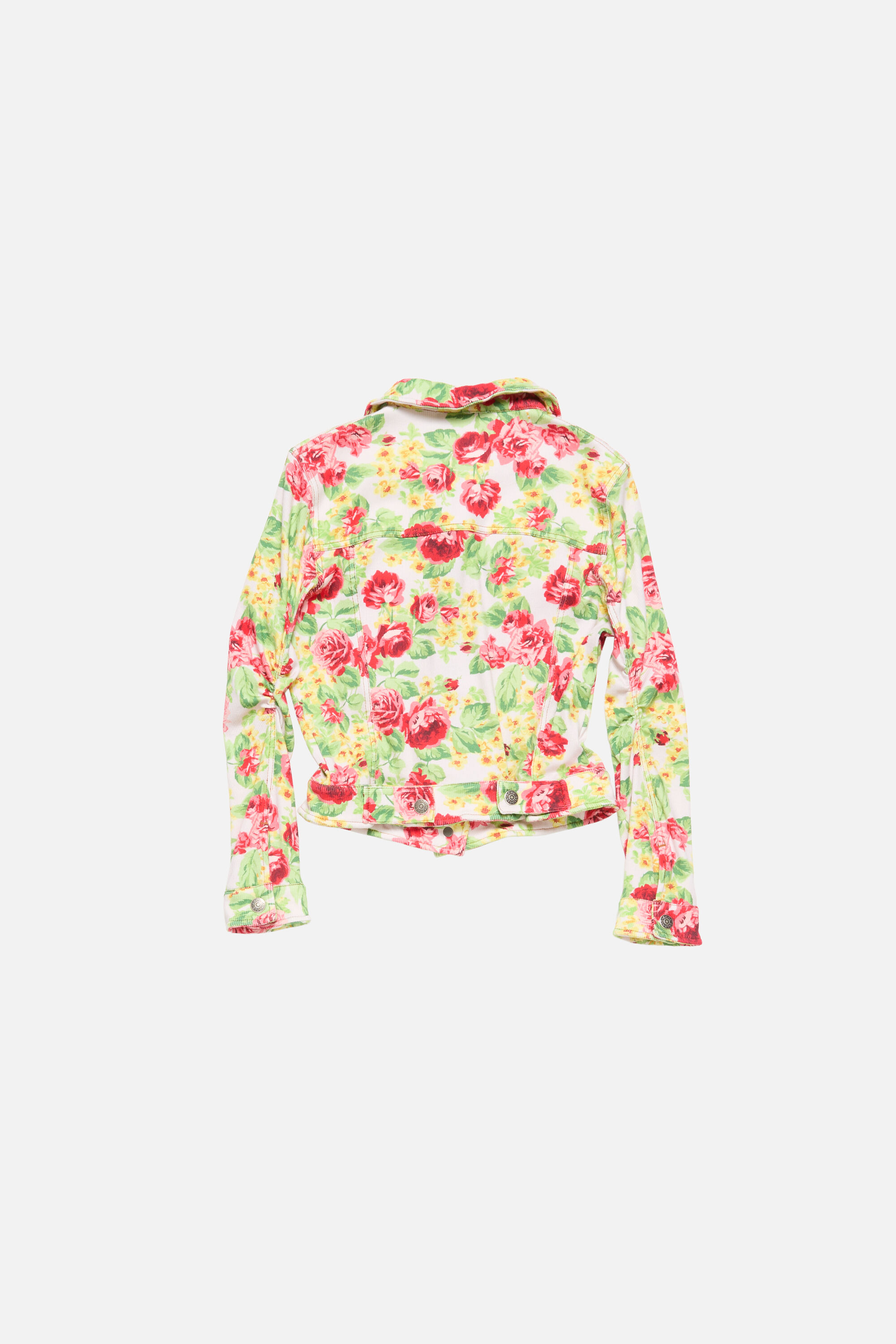 Acne Studios - Printed stretch denim jacket - Pink/multi