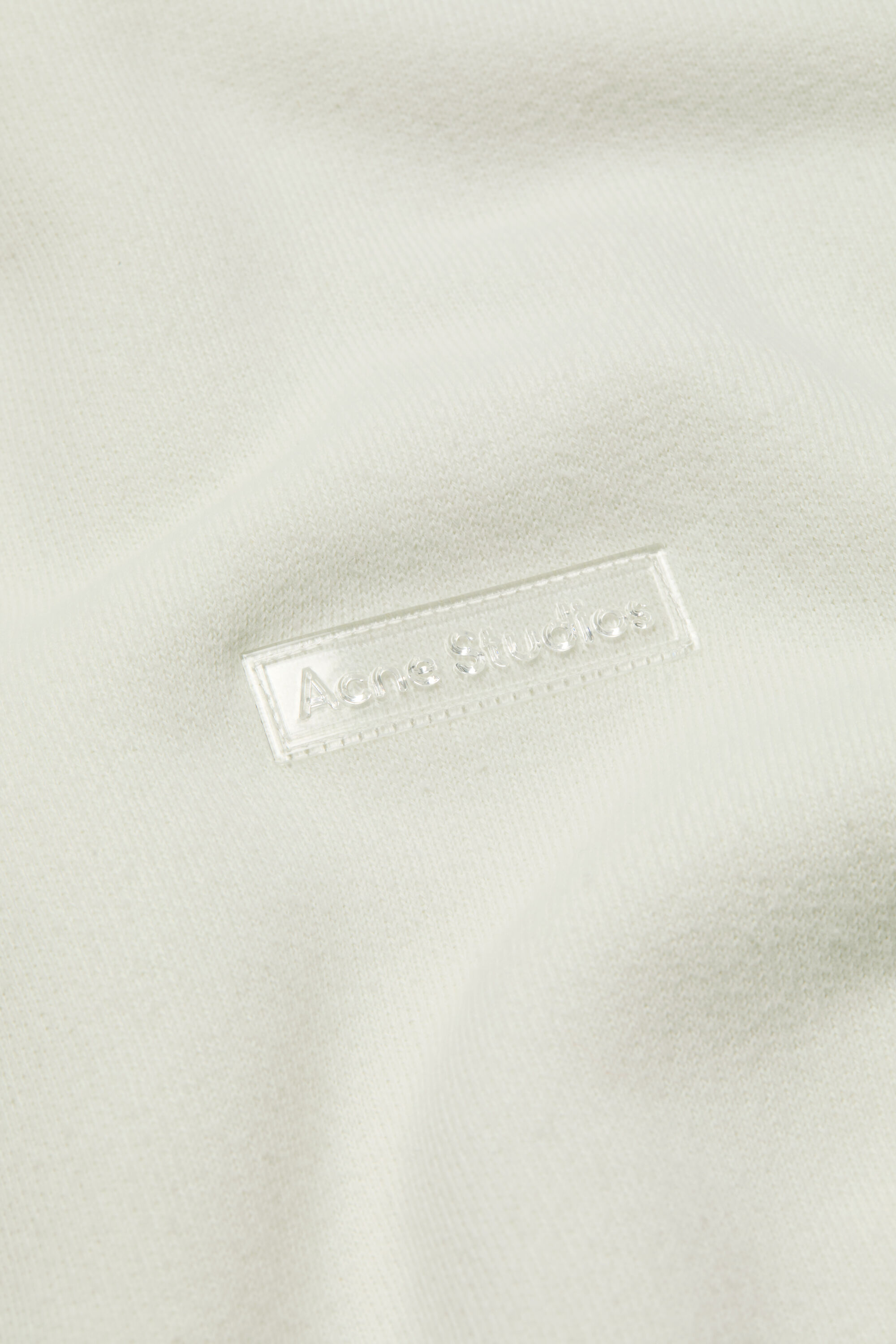 Acne Studios - Rubber stamp logo hoodie - Ice White