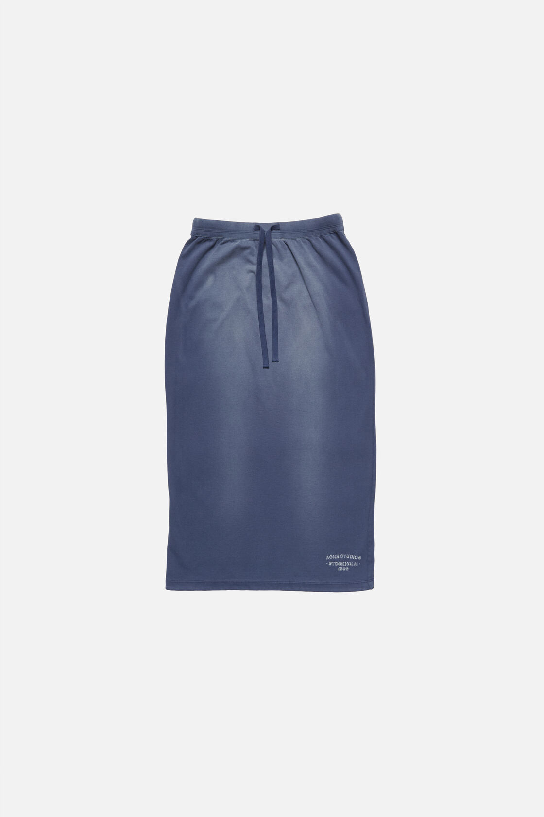 Washed logo skirt, Navy blue, 2000x
