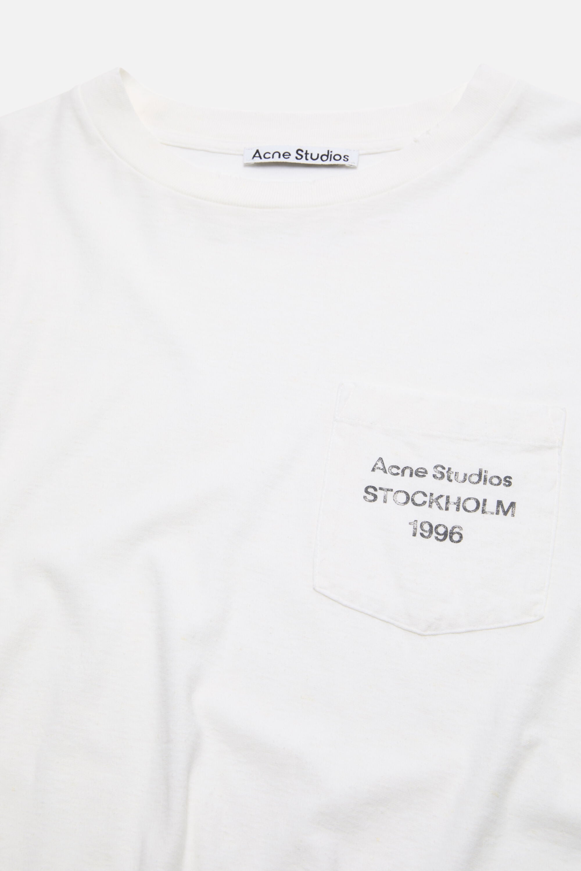 Acne Studios - Sprayed 1996 logo t-shirt - Optic White