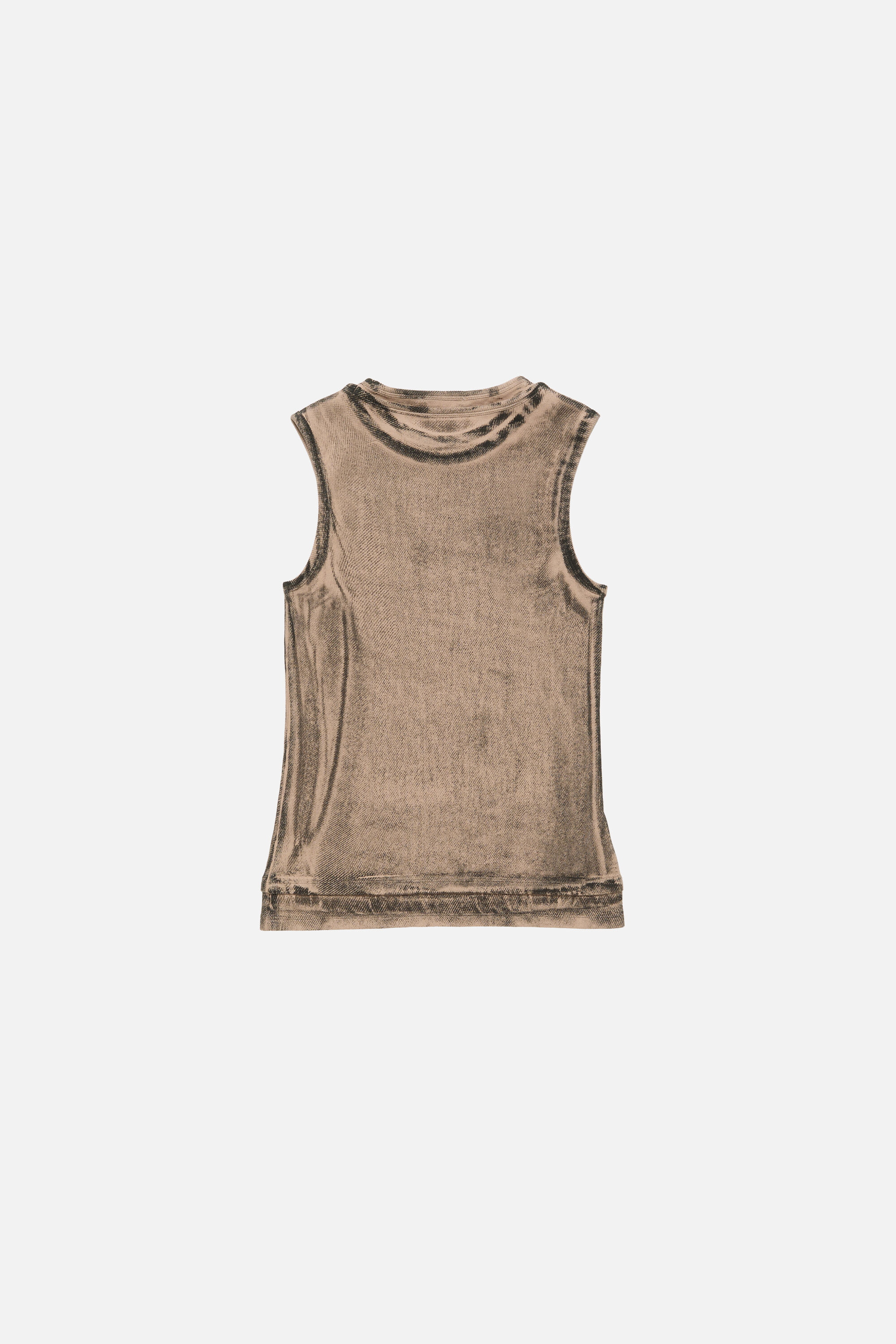 Acne Studios デニムタンクトップ Acne Studios - レイヤードロゴタンクトップ - パンプキンオレンジ