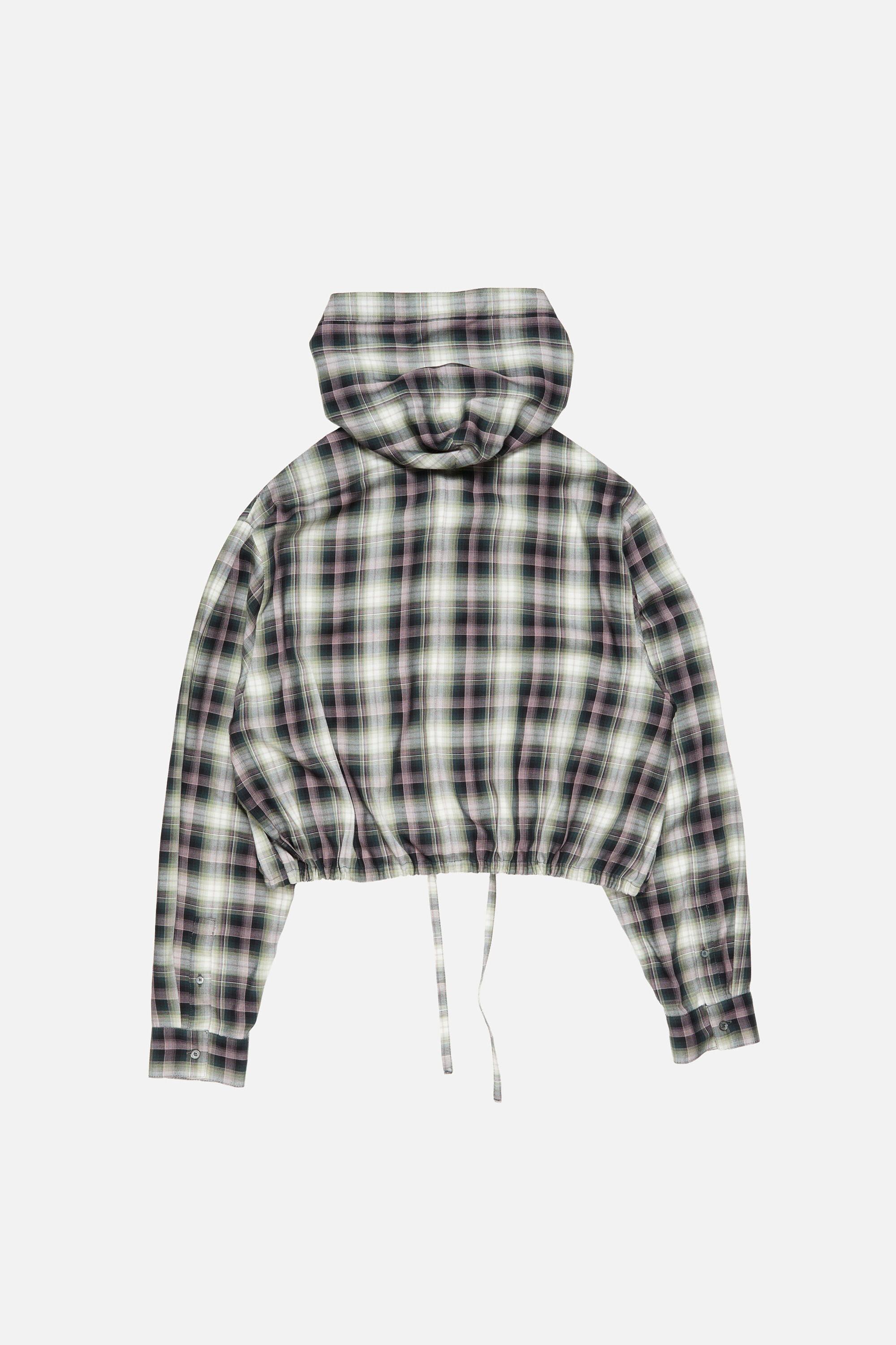 Acne Studios - Hooded overshirt - Black/green