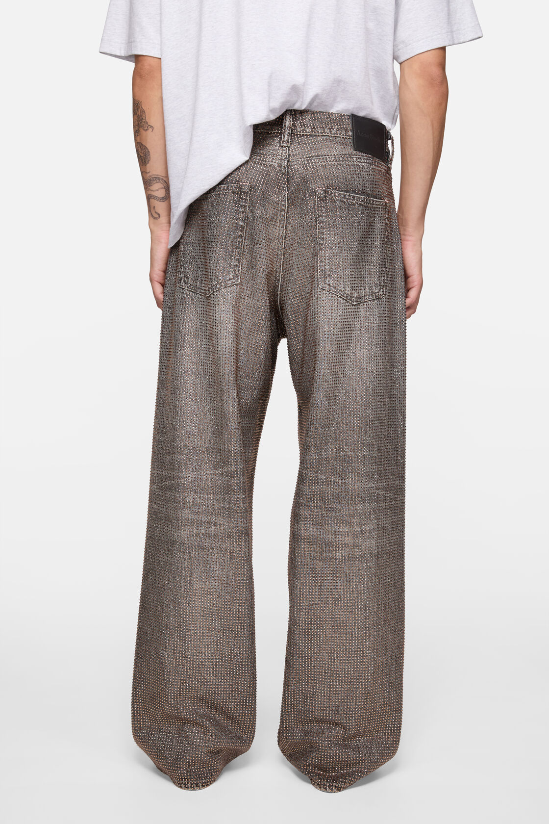 Loose rhinestone jeans &ndash; 1981, Washed Black, 2000x