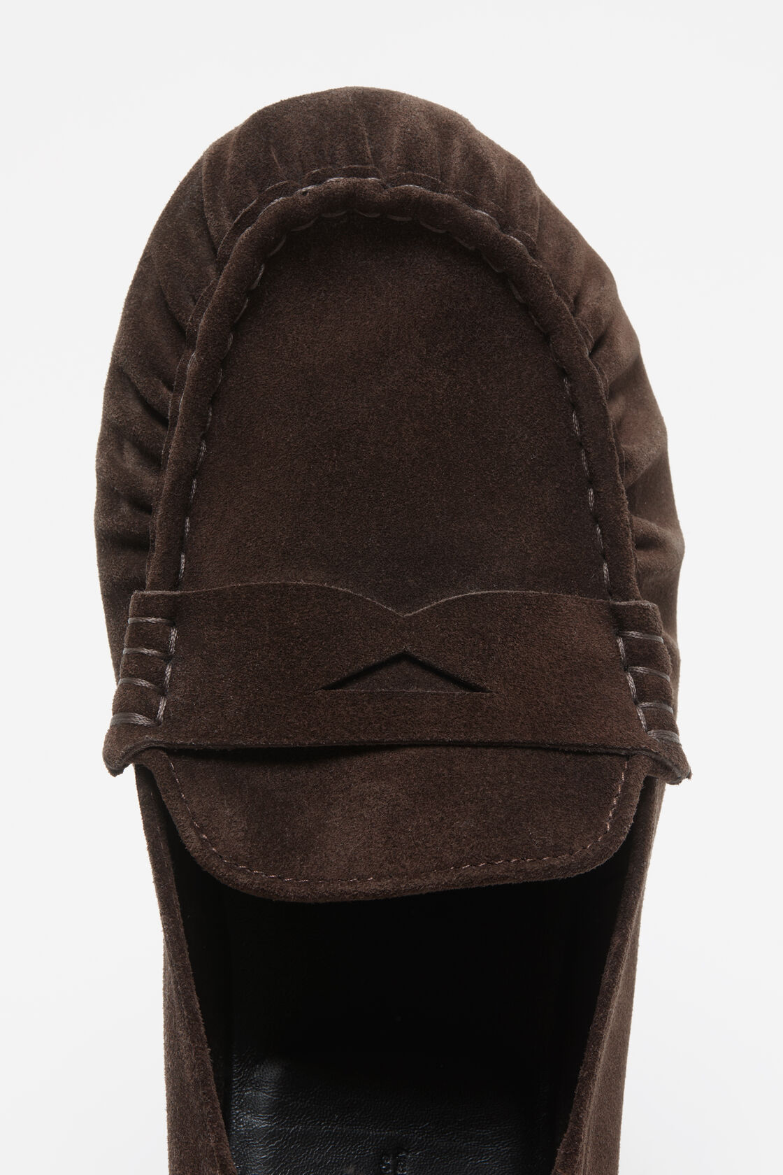 Suede saddle loafers, Brown, 2000x