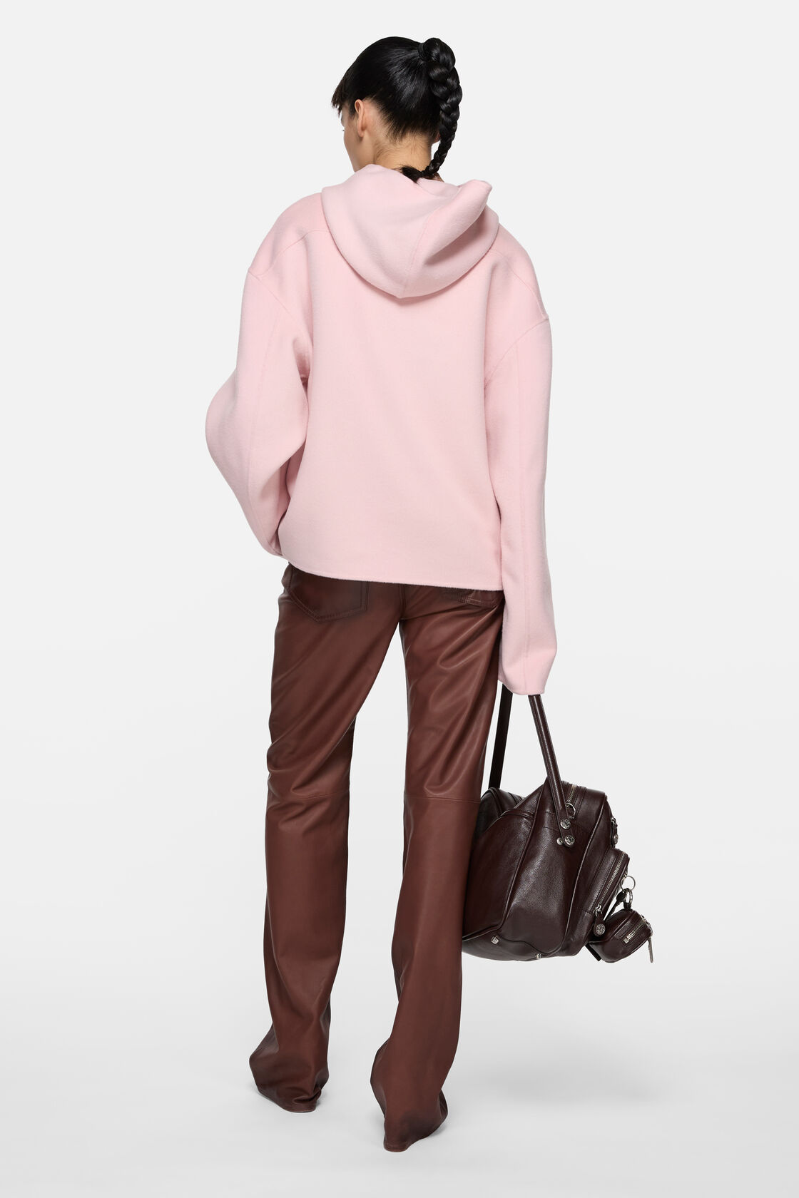 Cashmere jacket with hood, Baby pink, 2000x