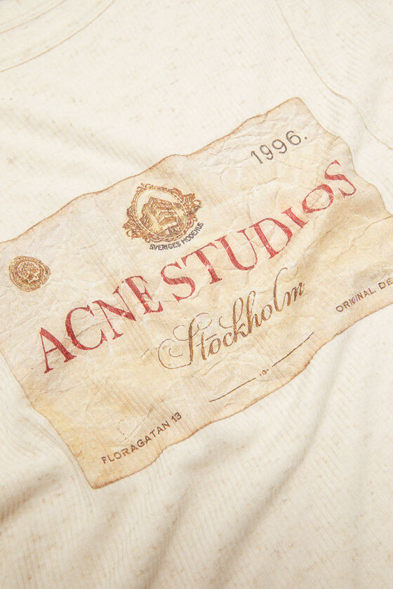 Acne Studios - ダブルレイヤーロングスリーブTシャツ - エクリュベージュ 