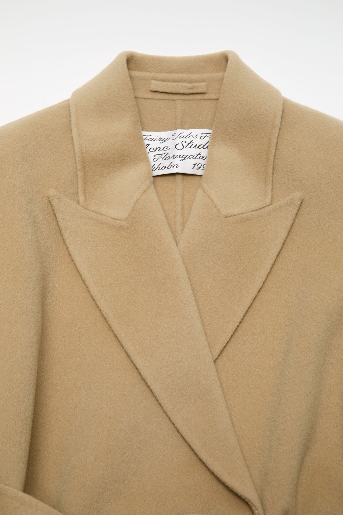 Double-breasted wool coat, Light beige, 2000x