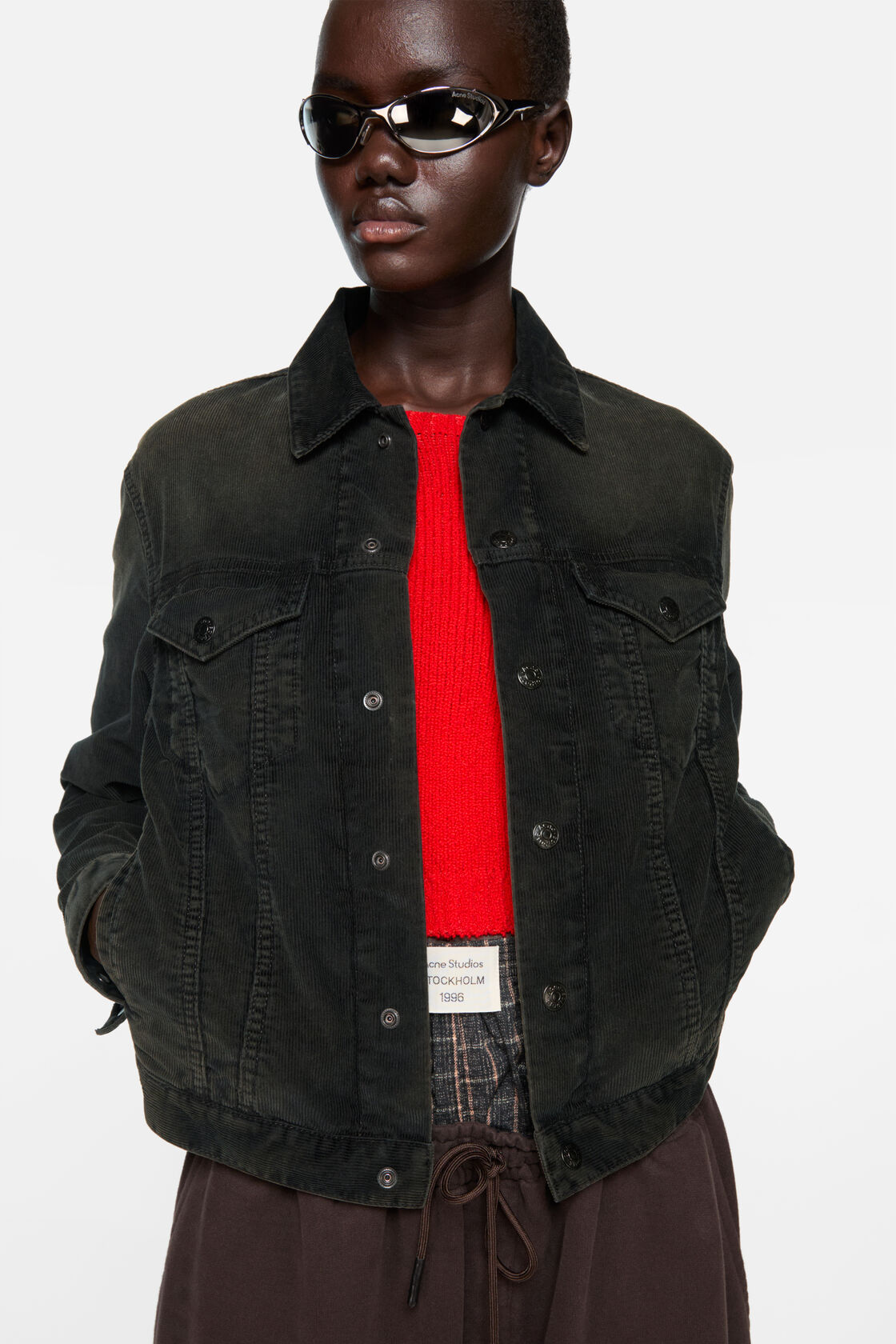 Corduroy jacket, Black, 2000x