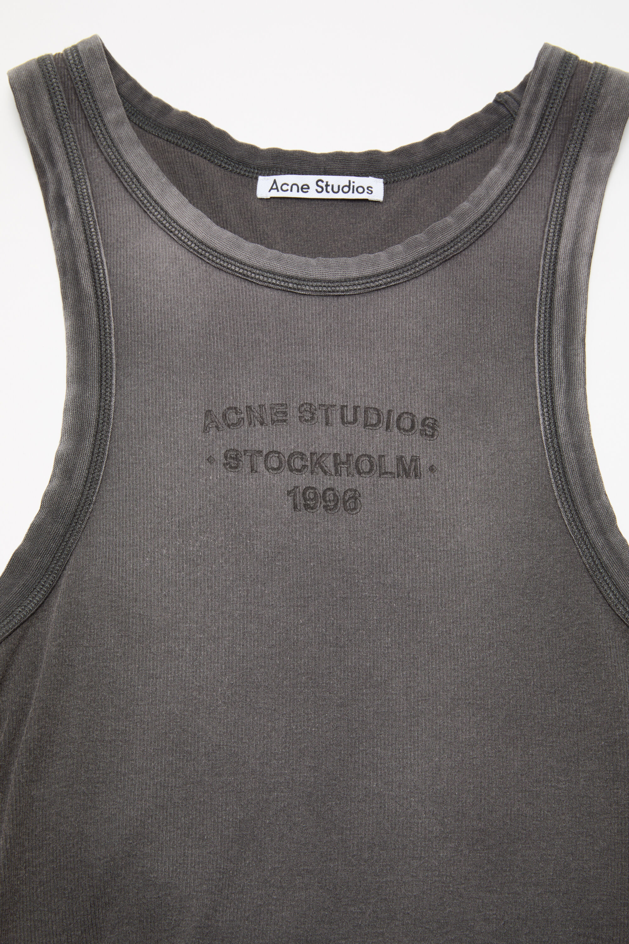 Acne Studios - スプレー加工タンクトップ - フェイデッドブラック