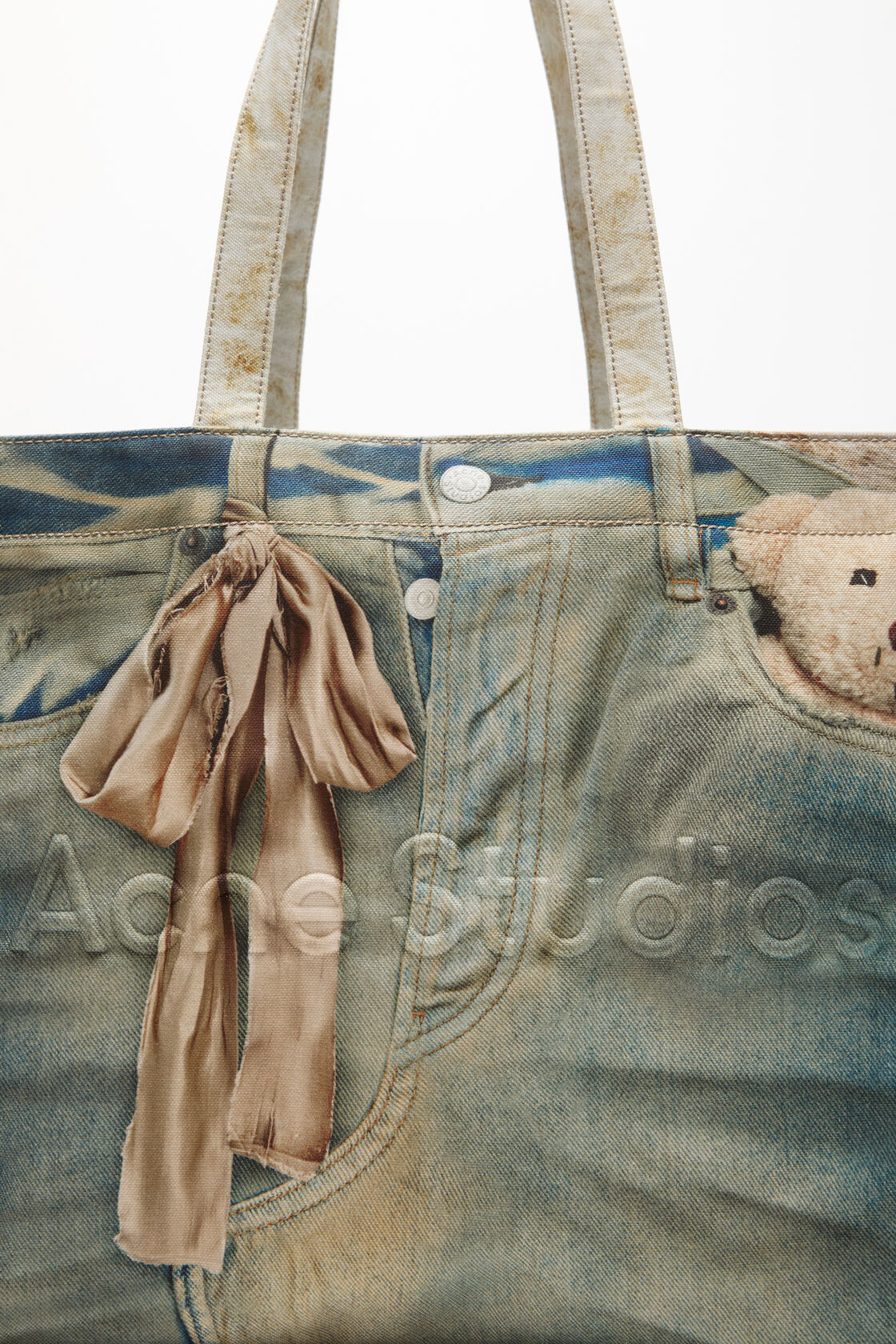 Logo shopper tote, Mid Blue, 2000x