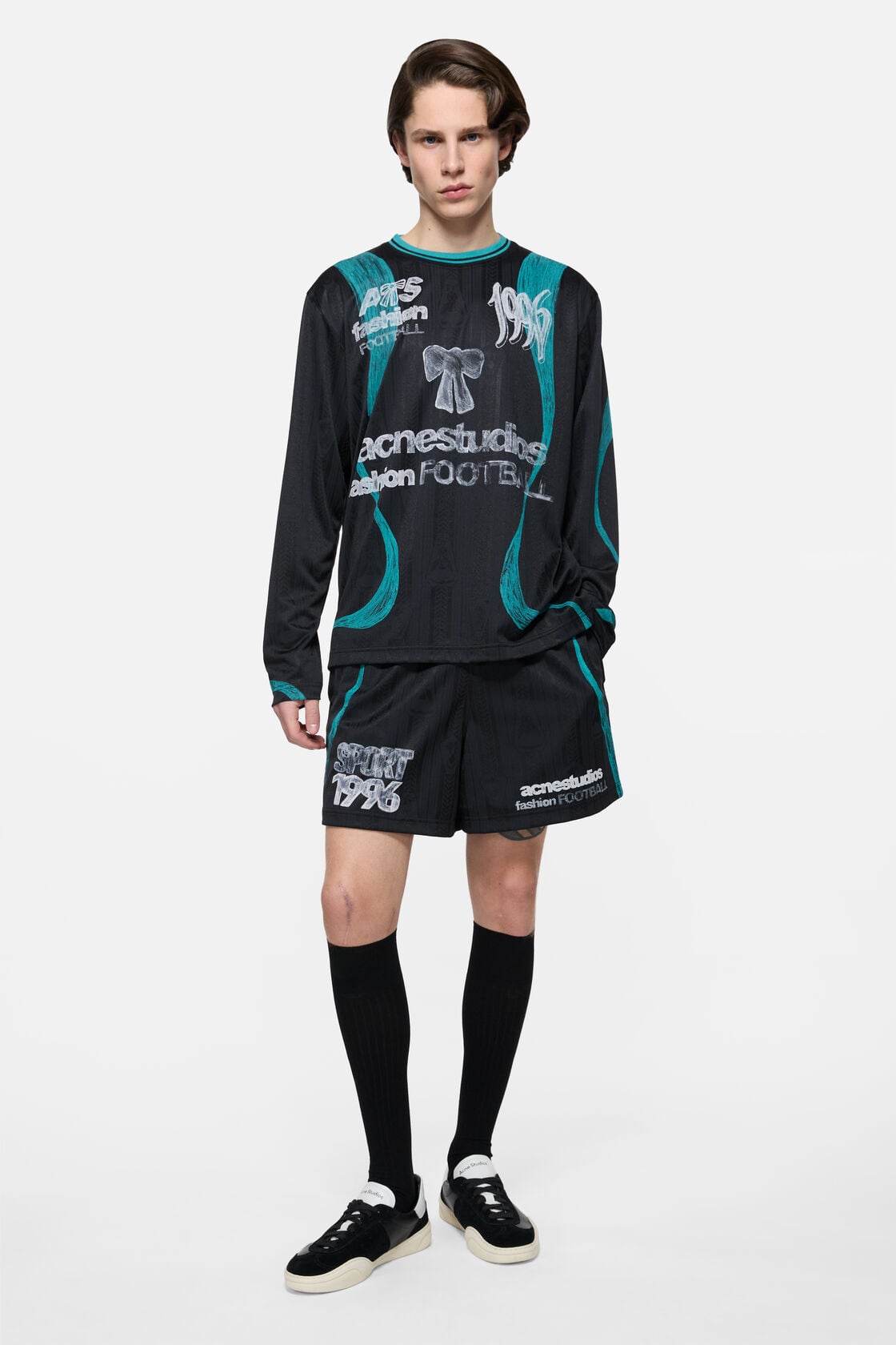 Sports jersey graphic t-shirt, Black, 2000x