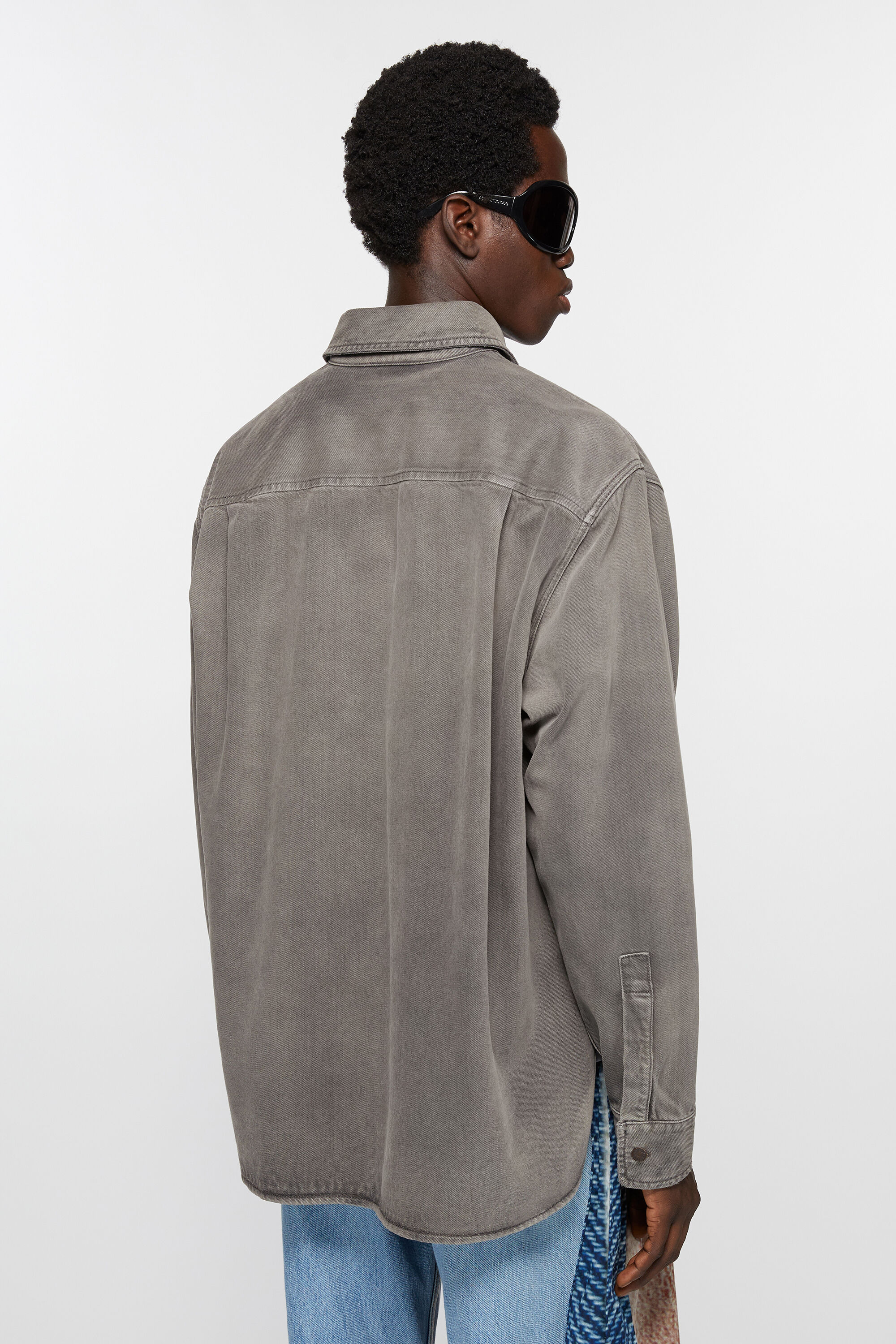Acne Studios - デニムシャツ - ルーズフィット - アンスラサイトグレー Acne Studios - デニムシャツ - ルーズフィット - アンスラサイトグレー