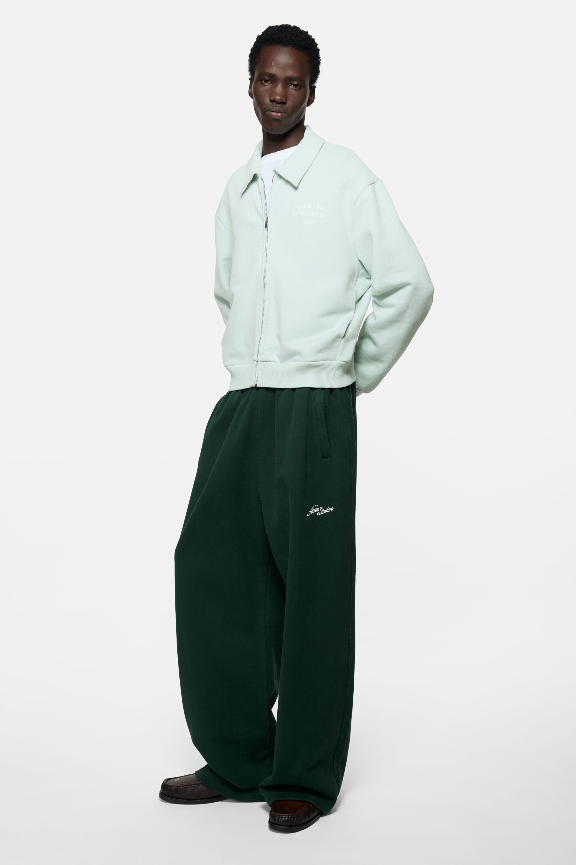 Acne Studios - Cardigan with collar - Pale mint