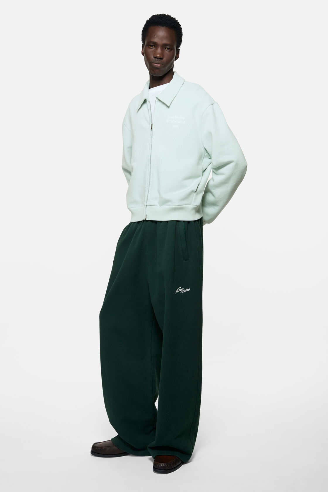 Cardigan with collar, Pale mint, 2000x
