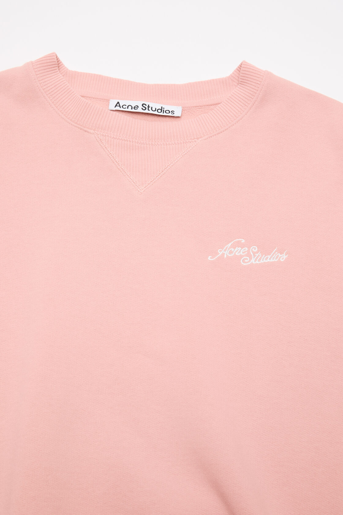 徽标抓绒运动衫, 褪色粉色, 2000x