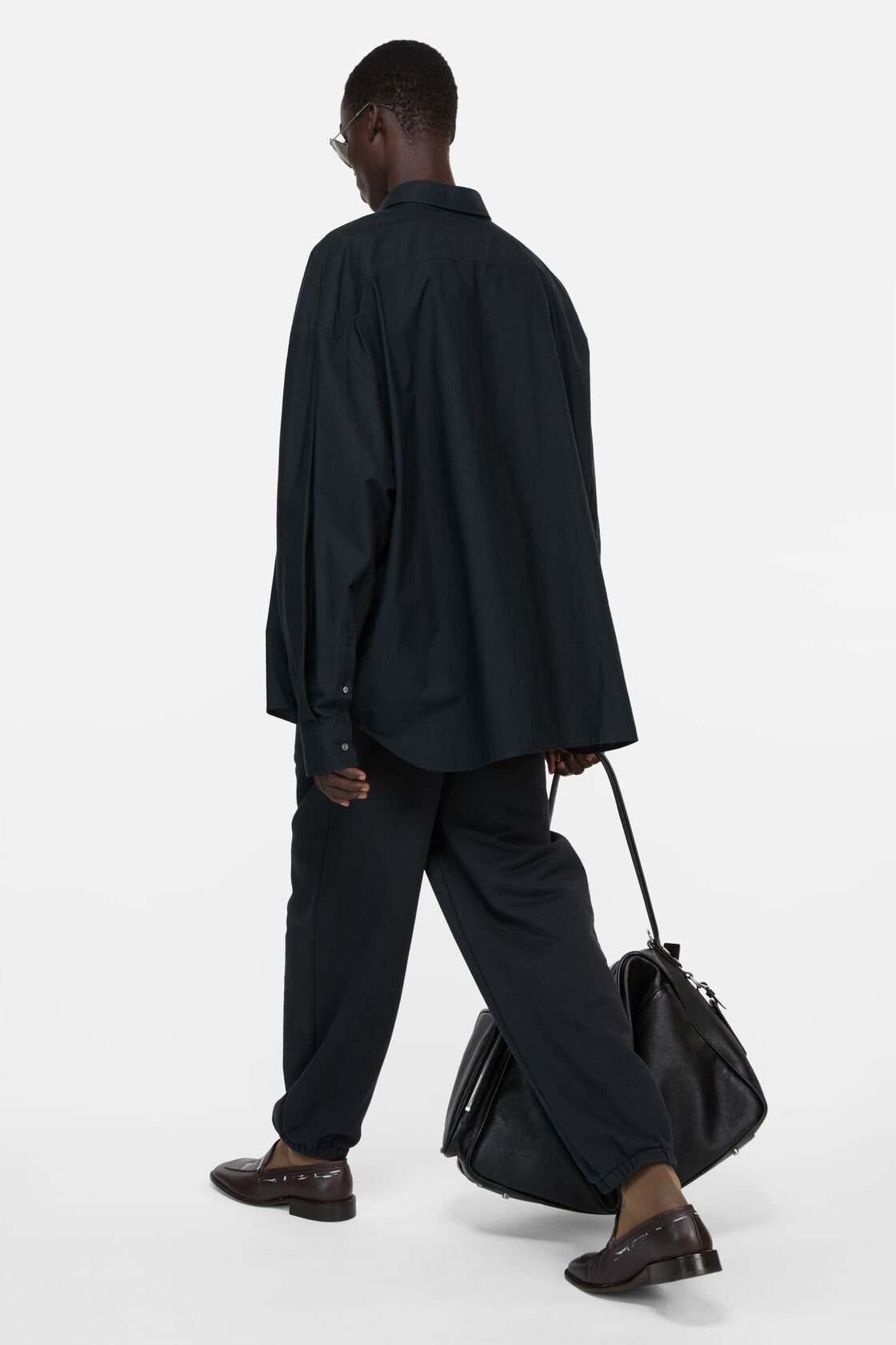 Button-up shirt, Black/grey, 2000x