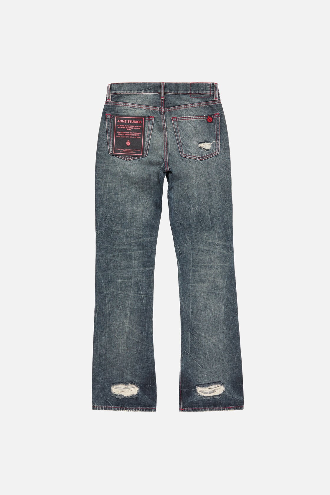 Re-edition worn jeans - 2009F, Mid Blue, 2000x