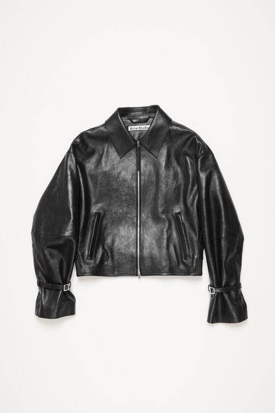 Acne Studios - Leather jacket - Black
