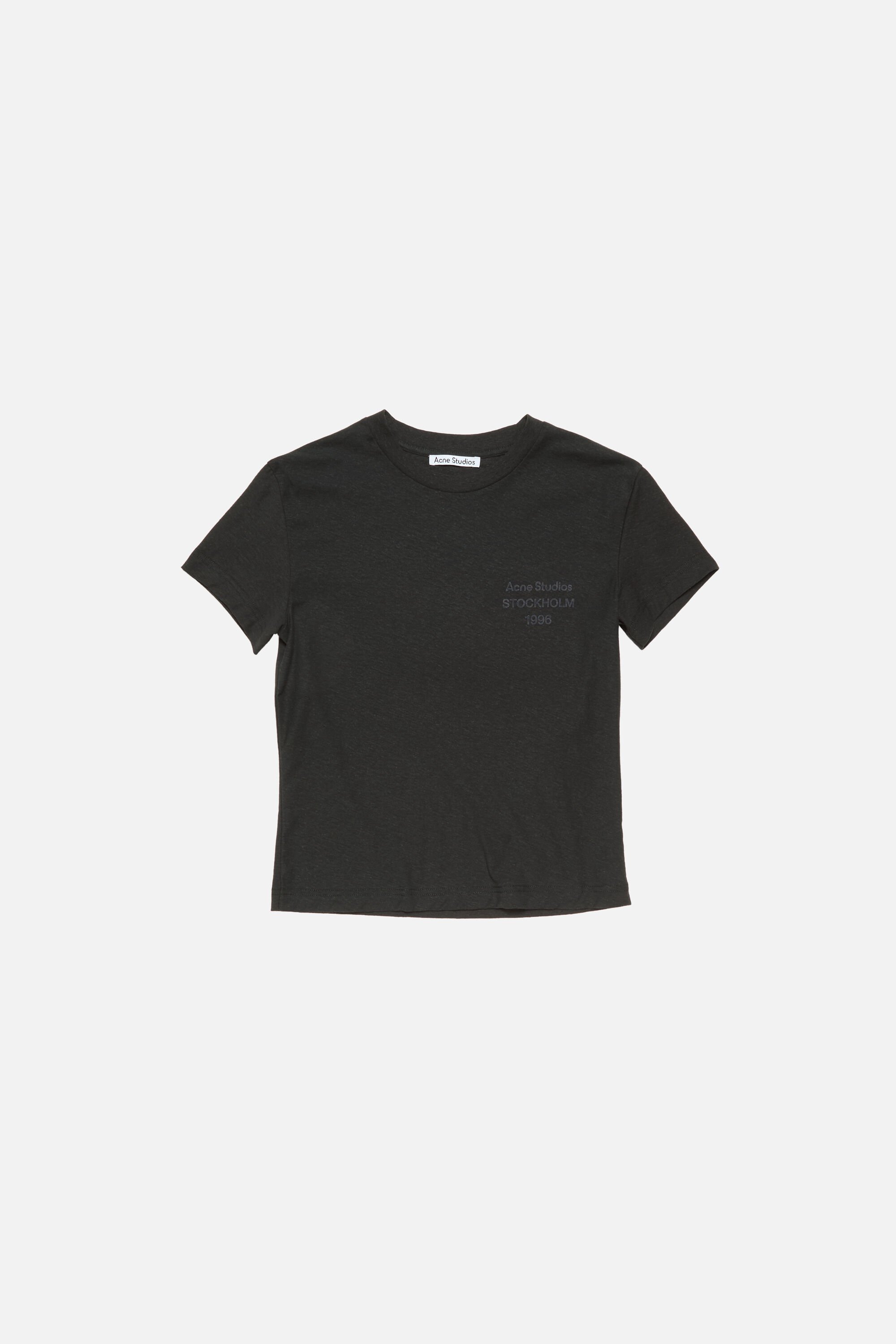 Acne Studios - ロゴTシャツ - フィットデザイン - ブラック