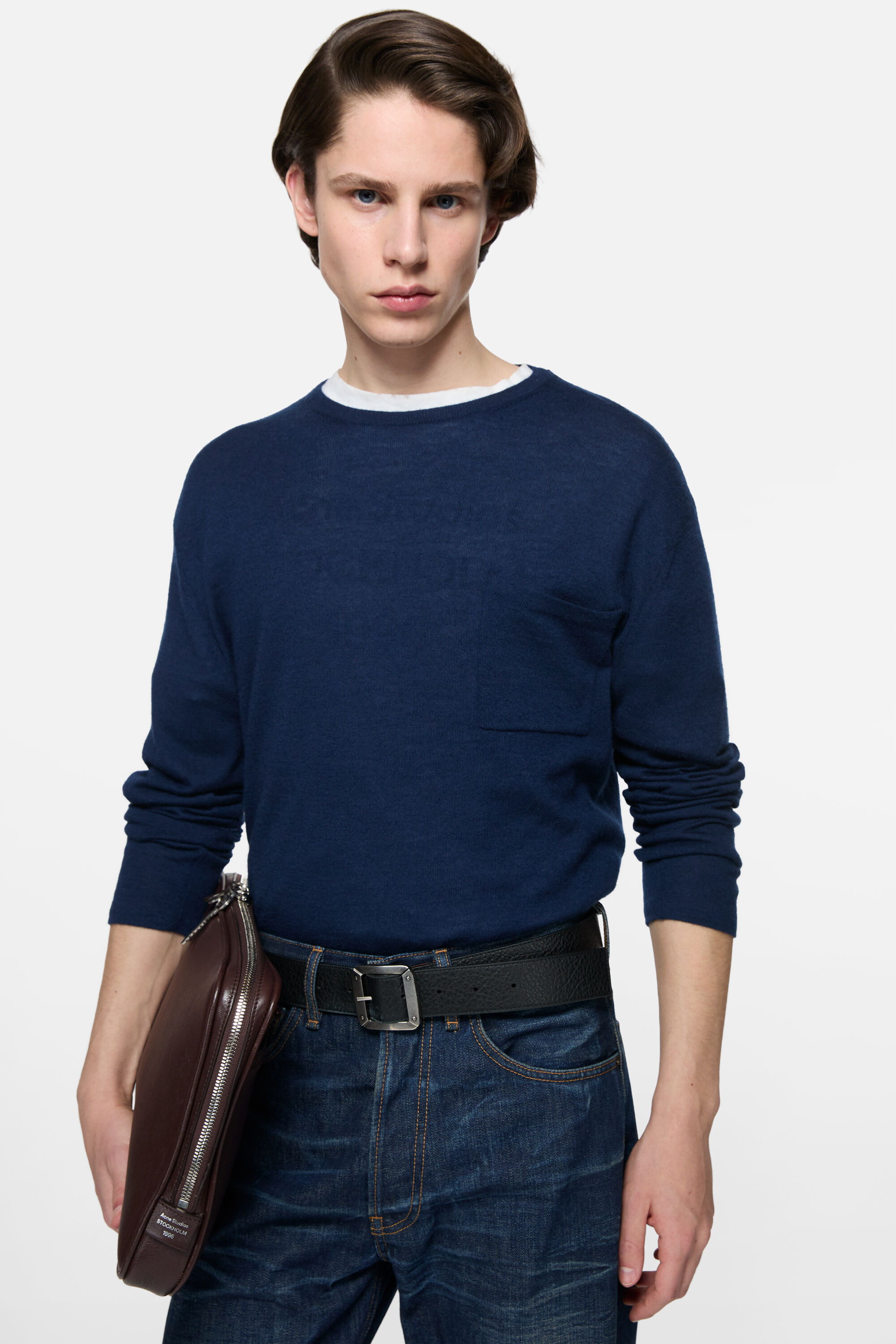 Acne Studios - カシミヤニットセーター - インクブルー