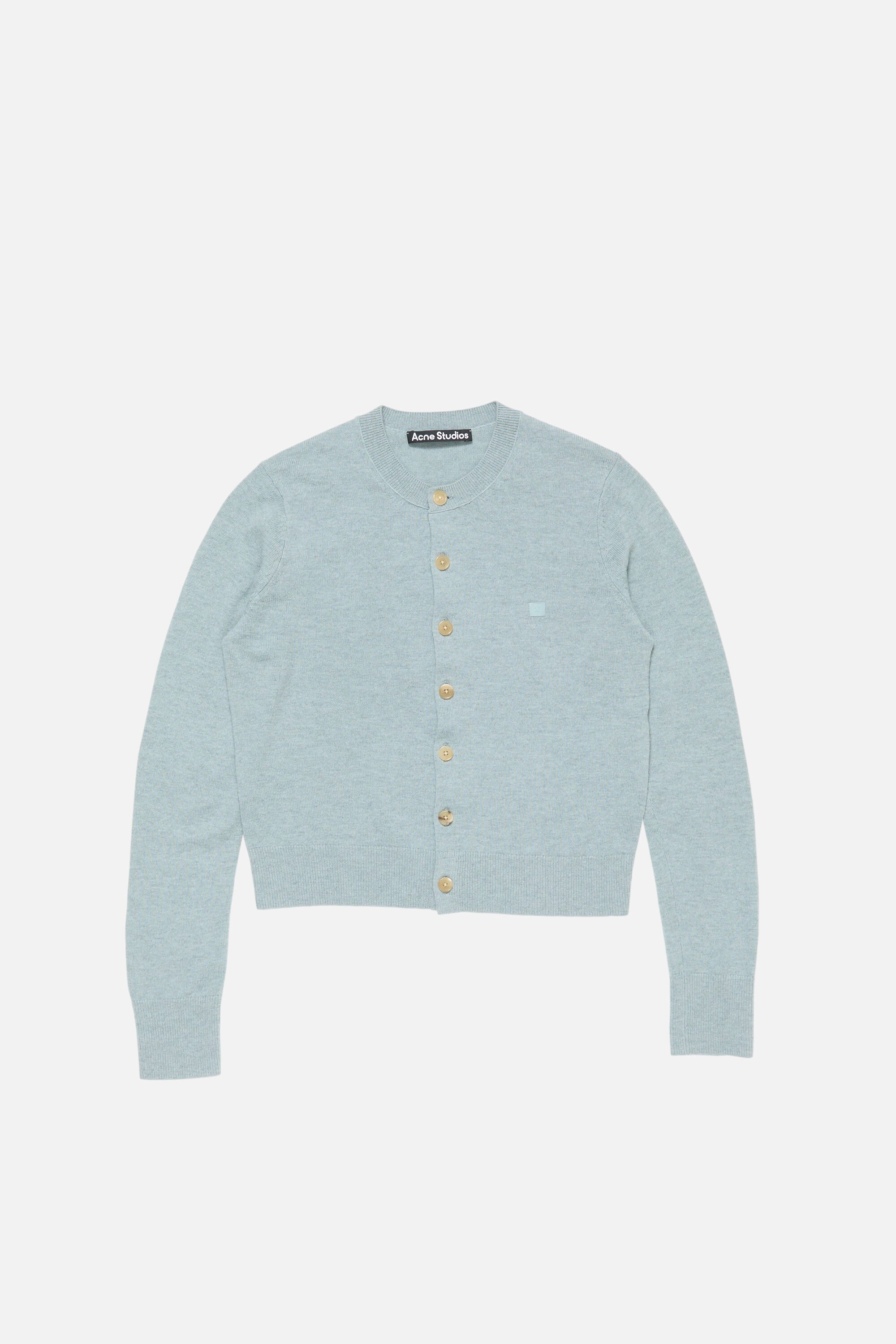 Acne Studios - Fitted cardigan - yak wool - Dusty blue