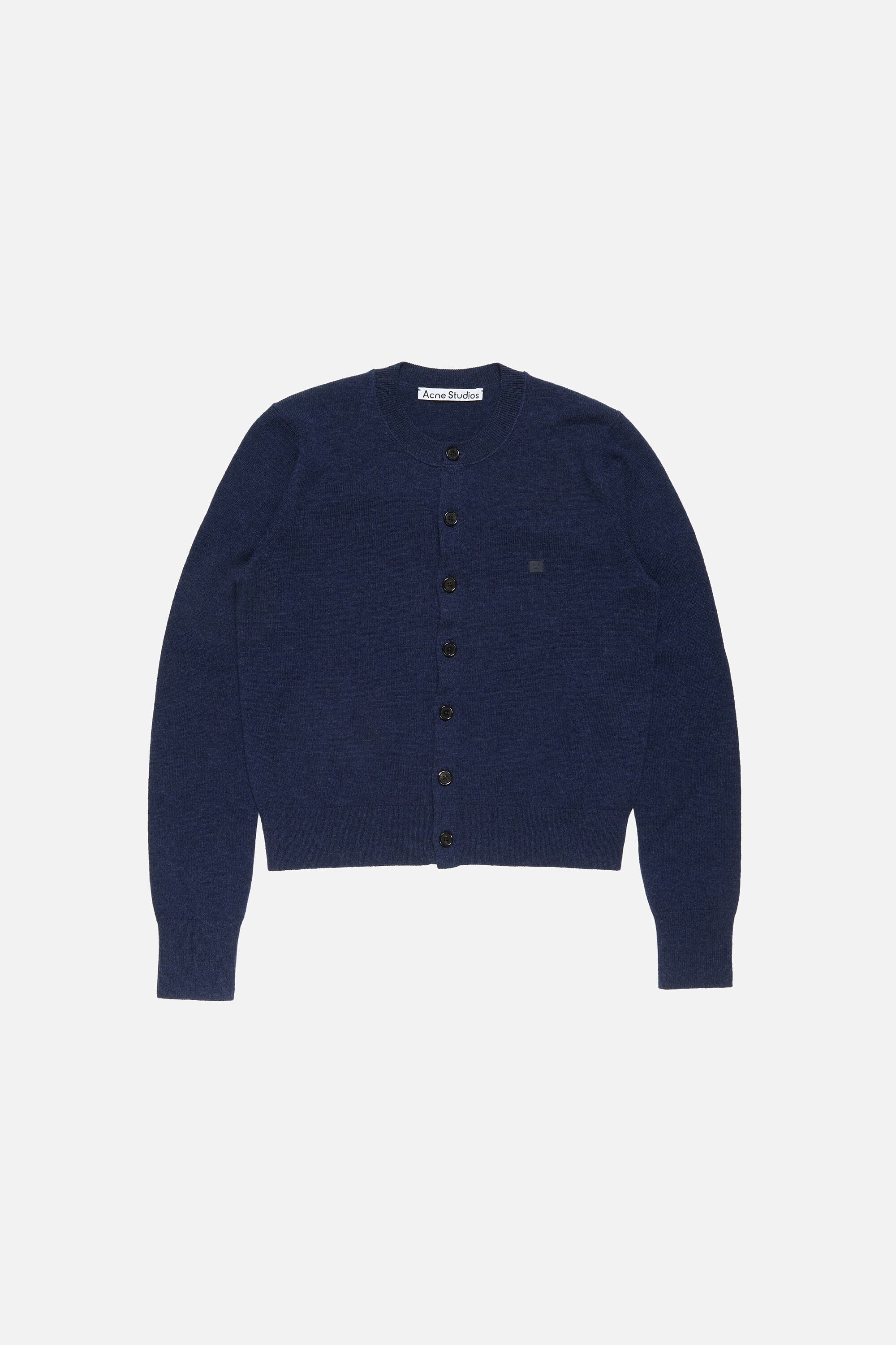 アクネスタジオ ウール100％ 長袖 ニットカーディガン XXS ブルー系 Acne Studios レディース Acne Studios - フィットカーディガン - ヤクウール - ダスティブルー
