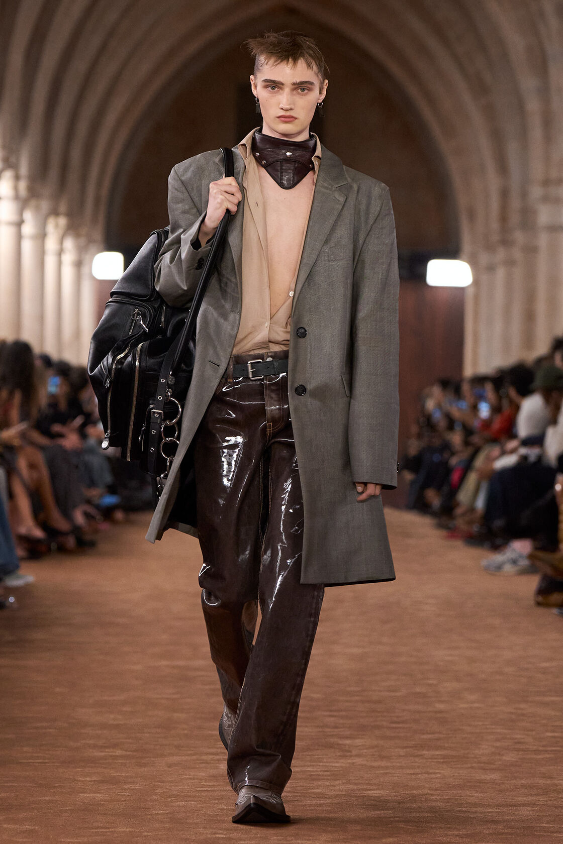 Sleeveless silk blouse, Powder pink, 2000x