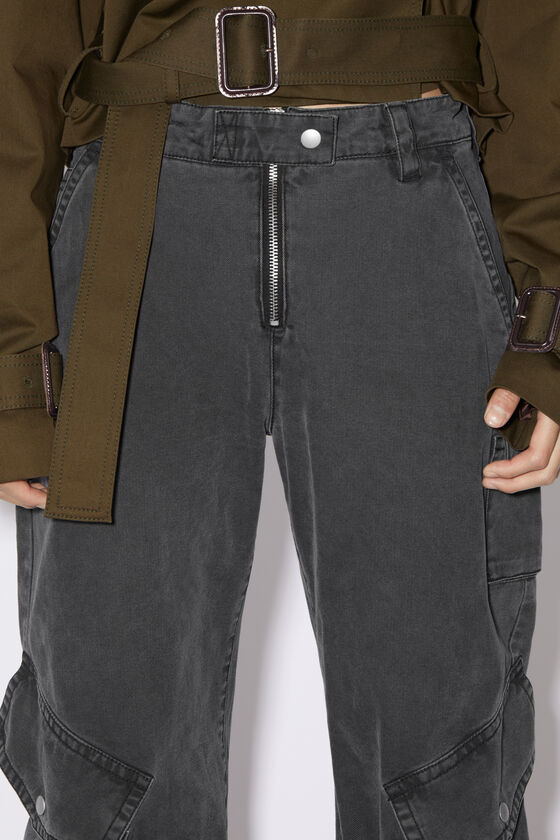 Acne Studios - カーゴトラウザーズ - ウォッシュドブラック