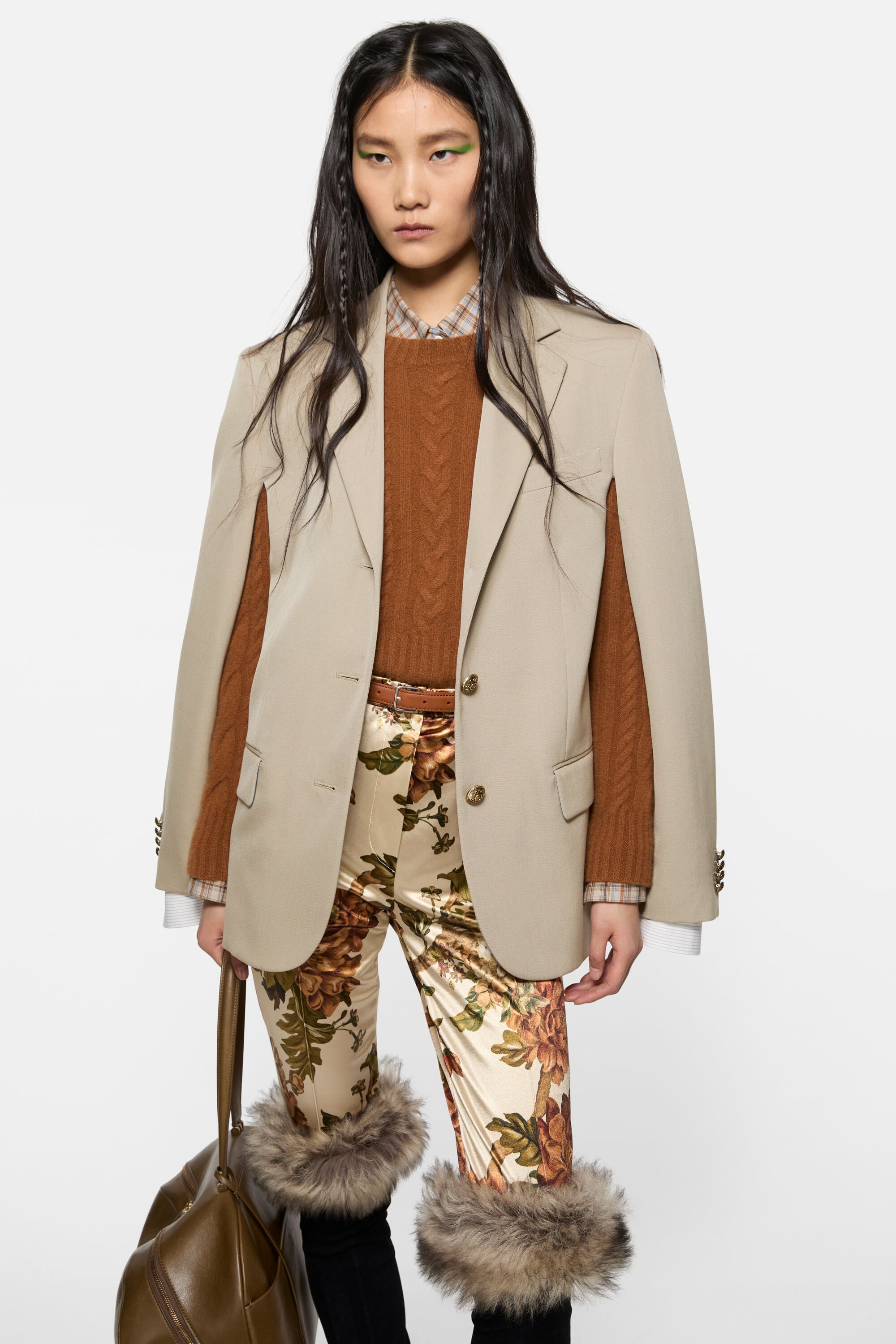 Acne Studios - レイヤードウールスーツジャケット - ベージュ