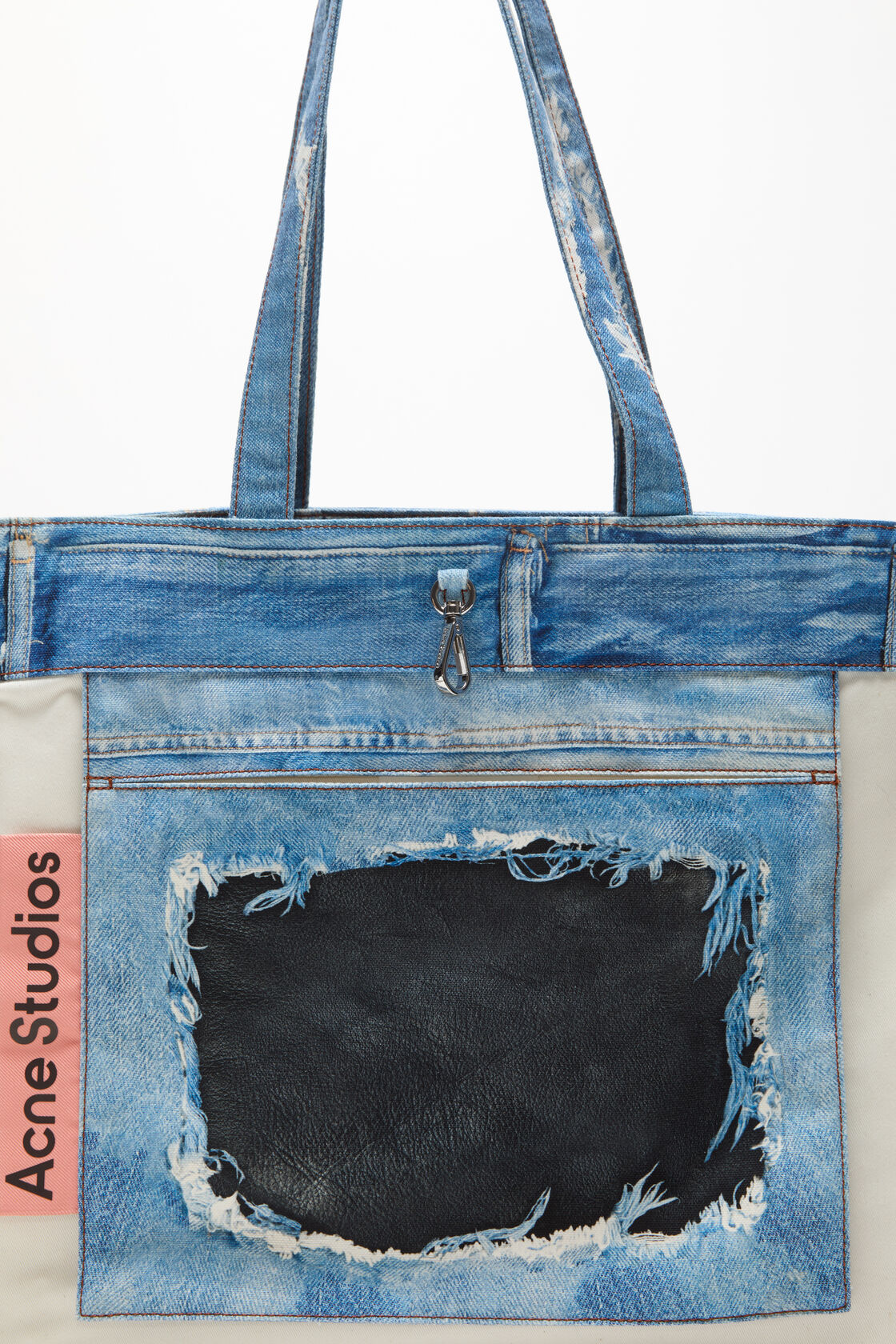 Logo Shoulder Tote Bag, Mid Blue, 2000x