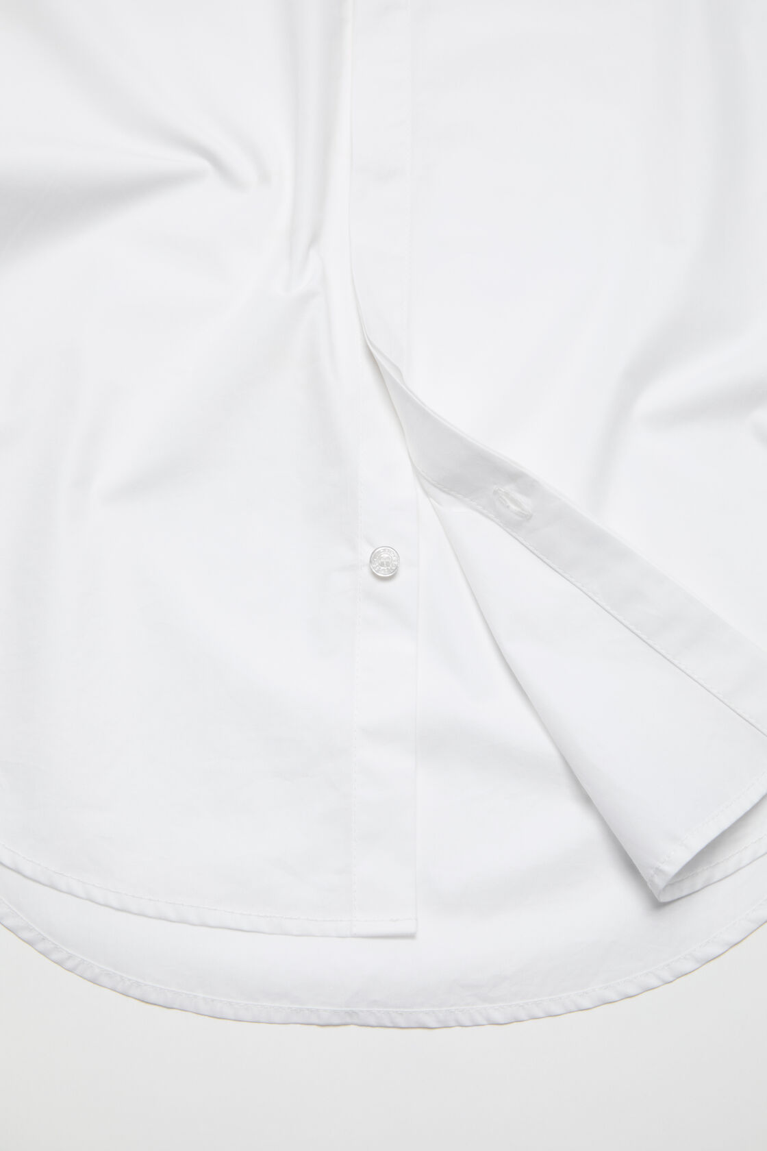 Fitted button-up shirt, White, 2000x
