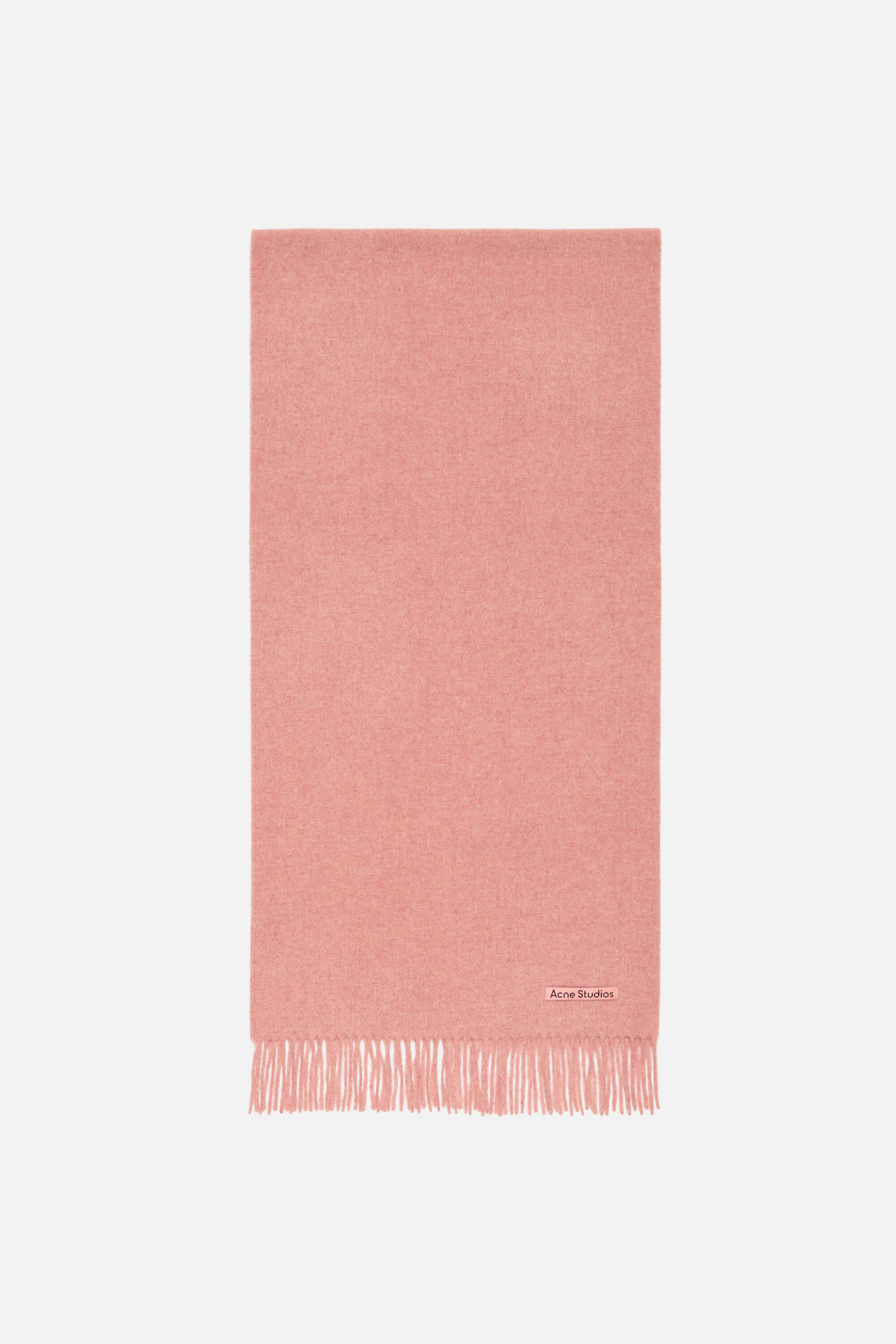 Acne Studios - フリンジウールスカーフ - ナロー - オートミールメランジ