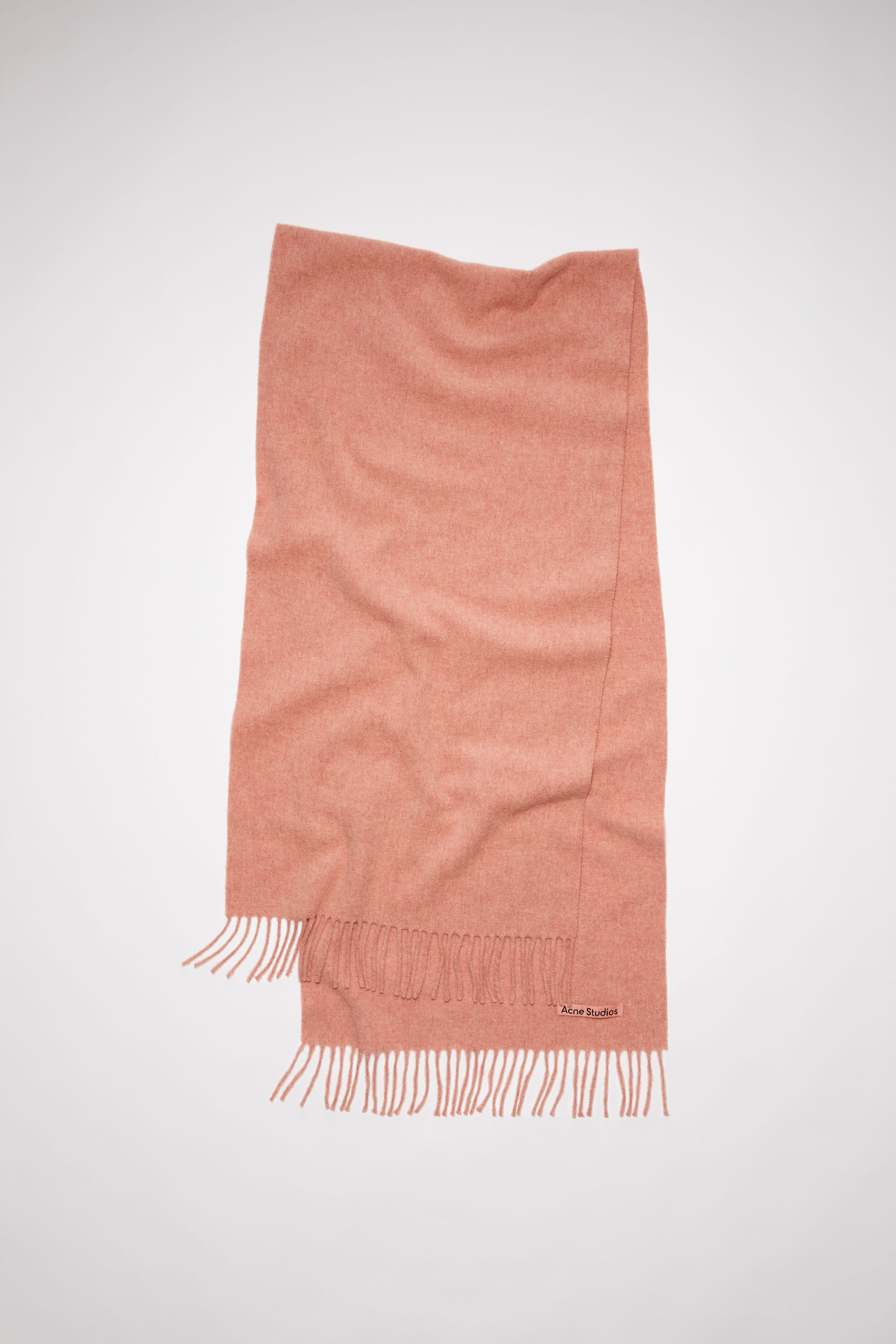 아크네 스튜디오 스카프 Acne Studios Wool fringe scarf - Narrow - Rose Melange,Rose melange