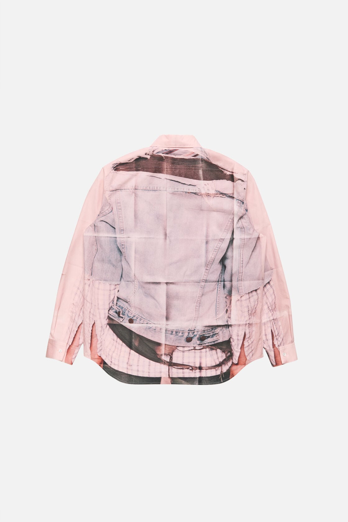 Printed button-up shirt, Pink, 2000x