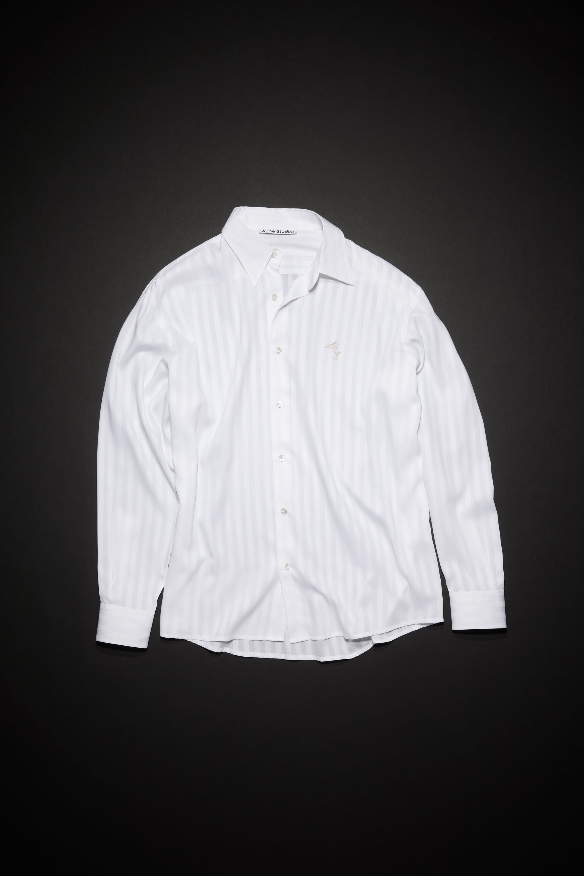 Acne Studios - Button-up stripe shirt - White
