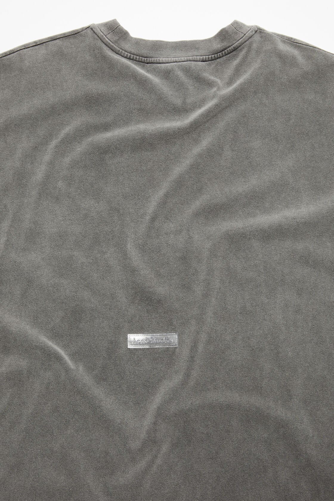 Rubber logo t-shirt, Faded black, 2000x