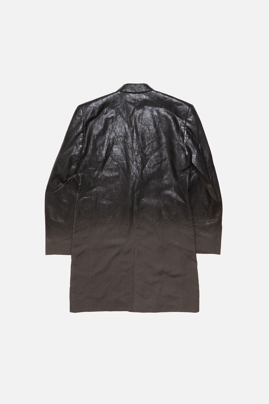 single-breasted d&eacute;grad&eacute; coat, Multi grey, 2000x