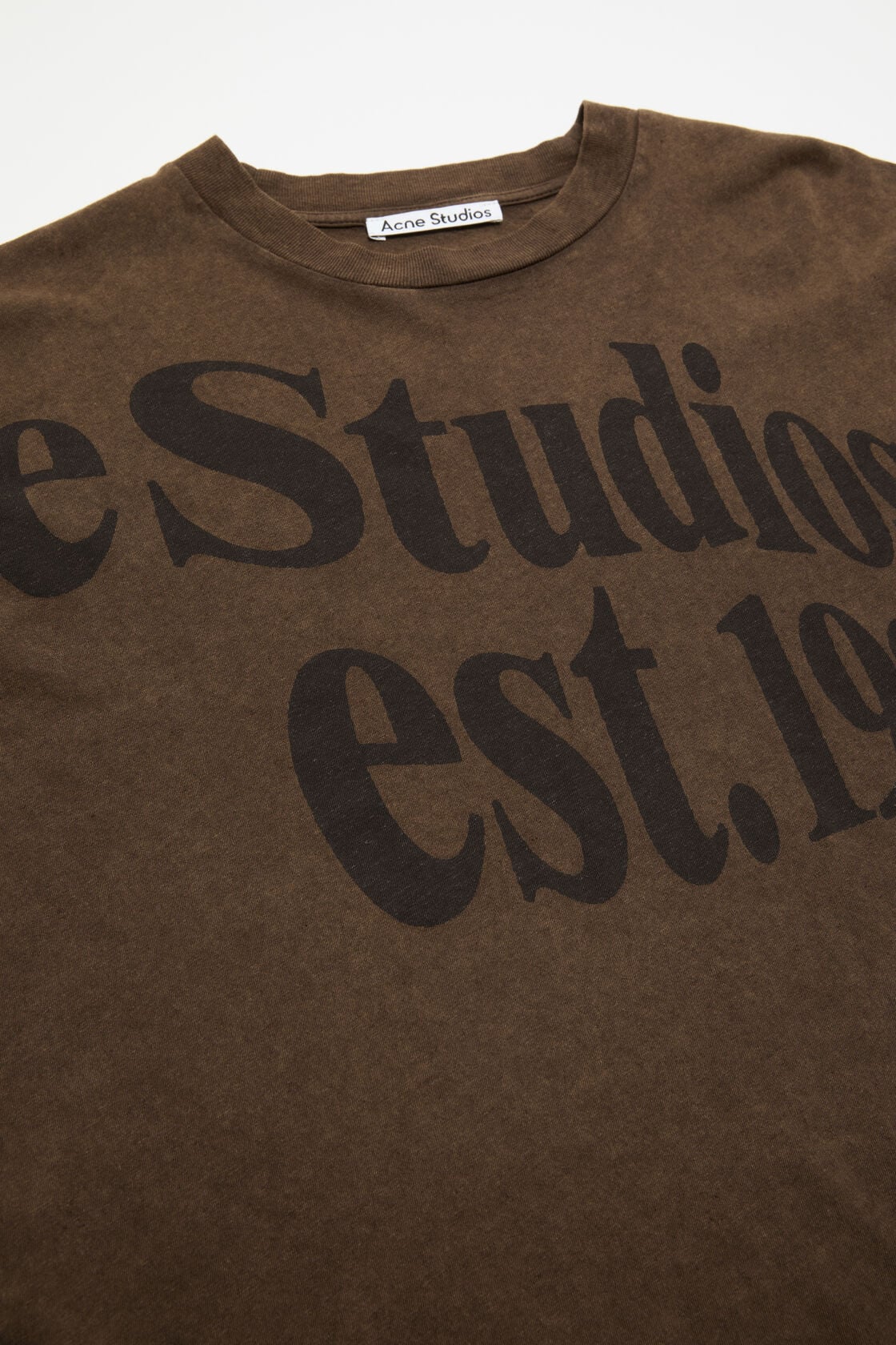 Projection logo t-shirt, Almond brown, 2000x