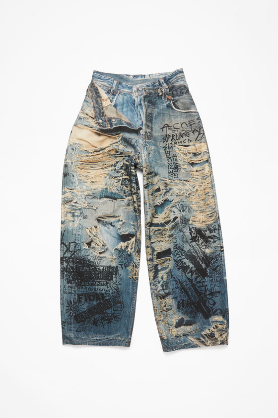 Acne Studios - Super baggy fit jeans - 2023 - Mid Blue 