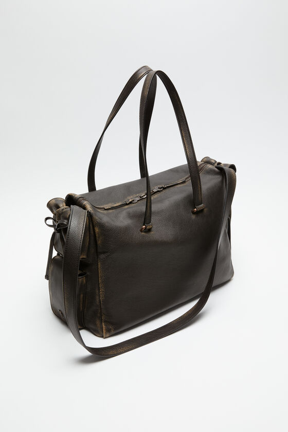 Acne Studios - Multipocket tote bag - Dark brown/beige 
